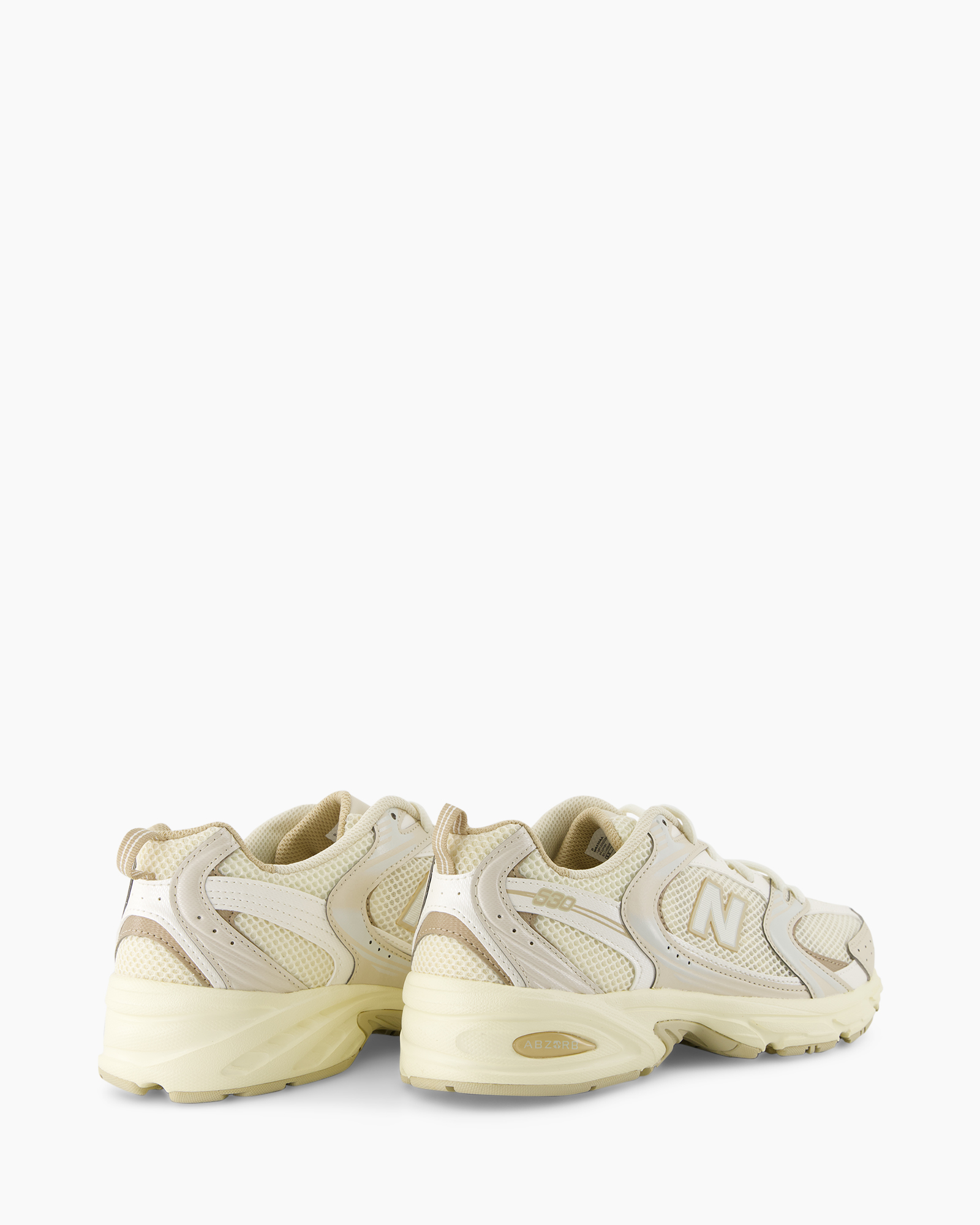 sneakers, sko, mesh,  crèmekleur, dikke zool