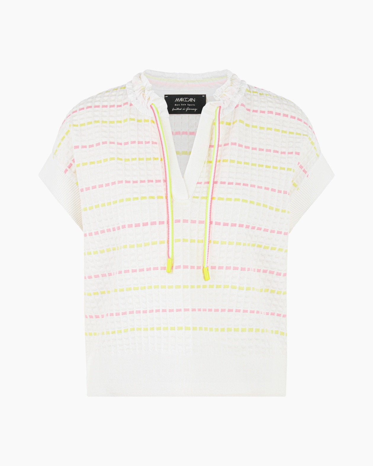 hoodie, trui, breipatroon, gestreept, neon accenten