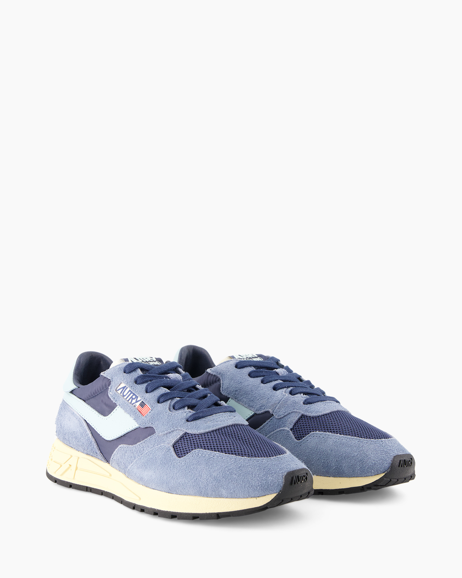 sneakers, blauw, mesh, suede, casual