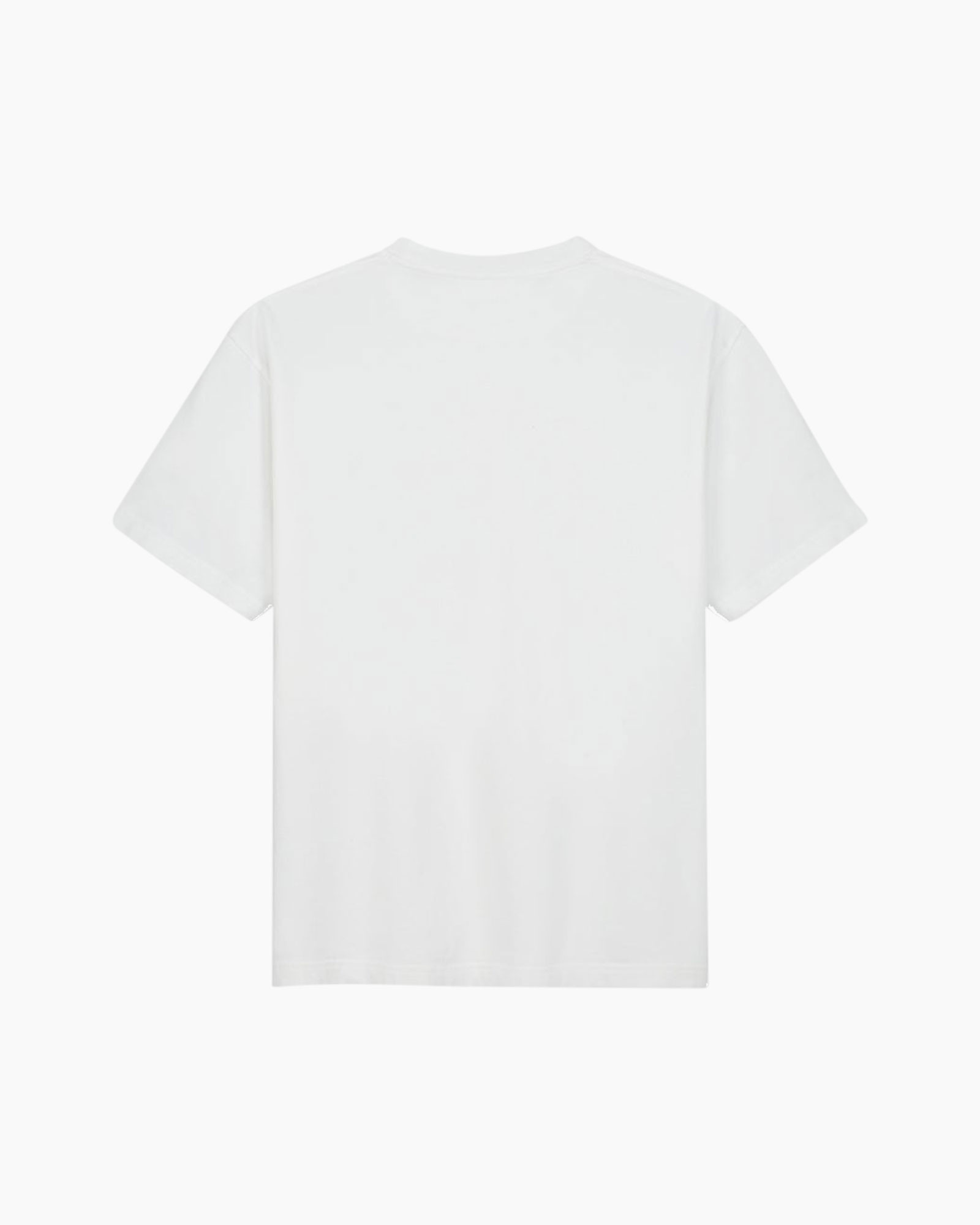 t-shirt, wit, korte mouw, basis, katoen