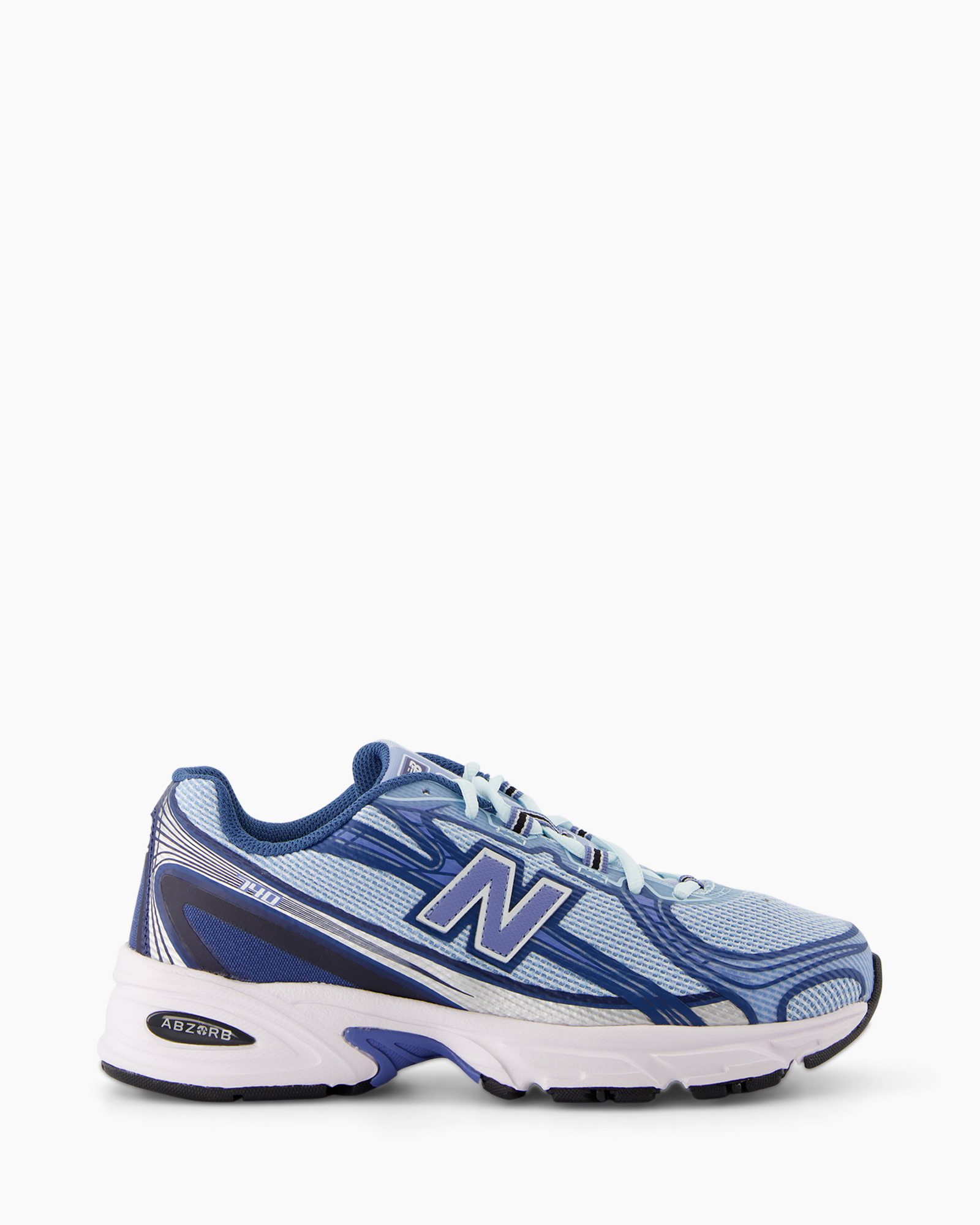 hardloopschoen, sneaker, athletische schoen, mesh bovenwerk, blauw