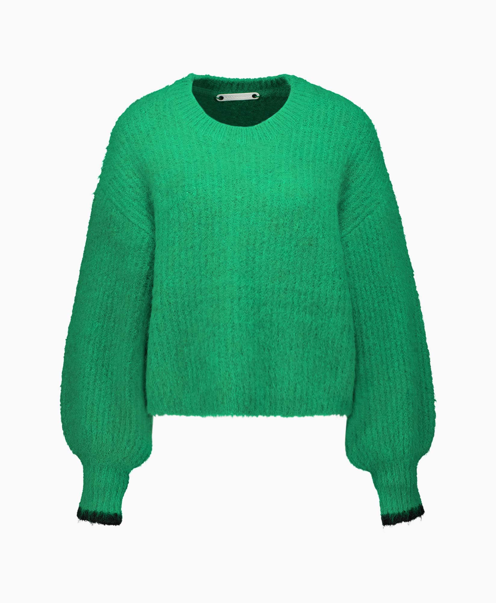 Pullover Coralie Crop Rib O Groen