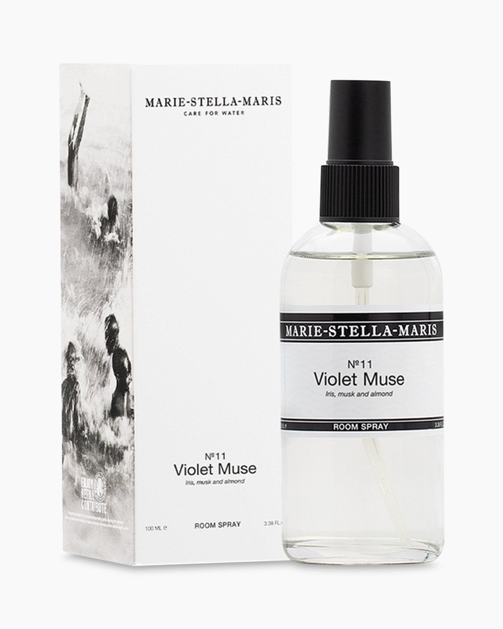 kamer Spray, Violet Muse, iris musk amandel, spuitfles, geurl