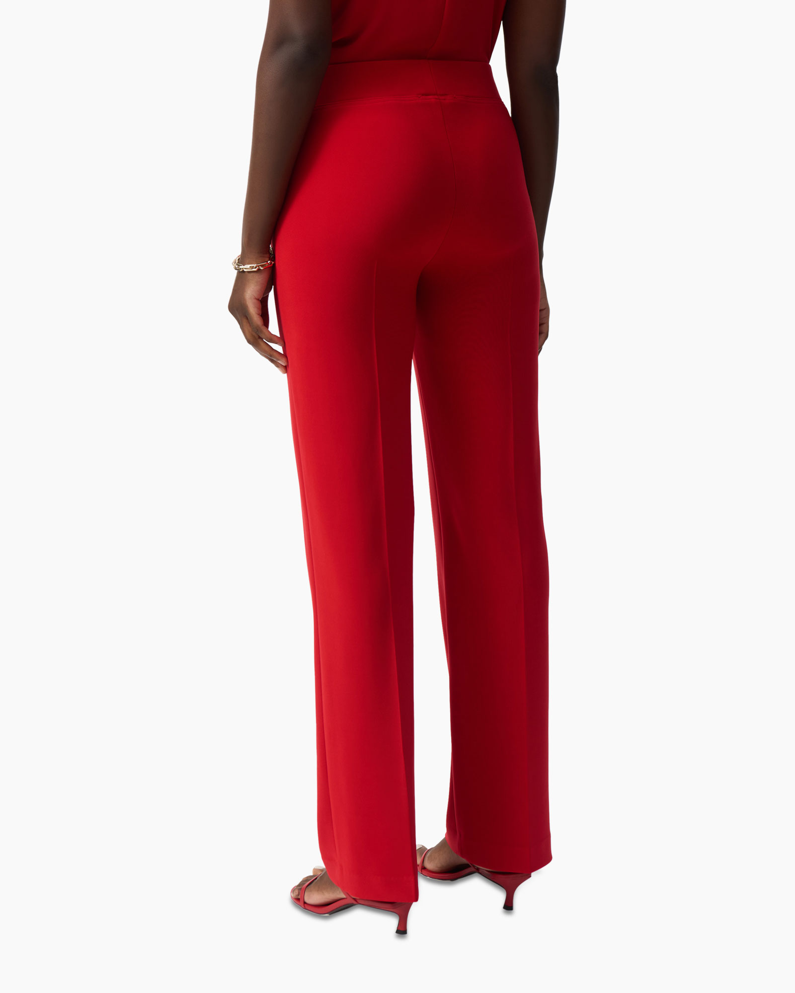 Pantalon Straight Leg Rood