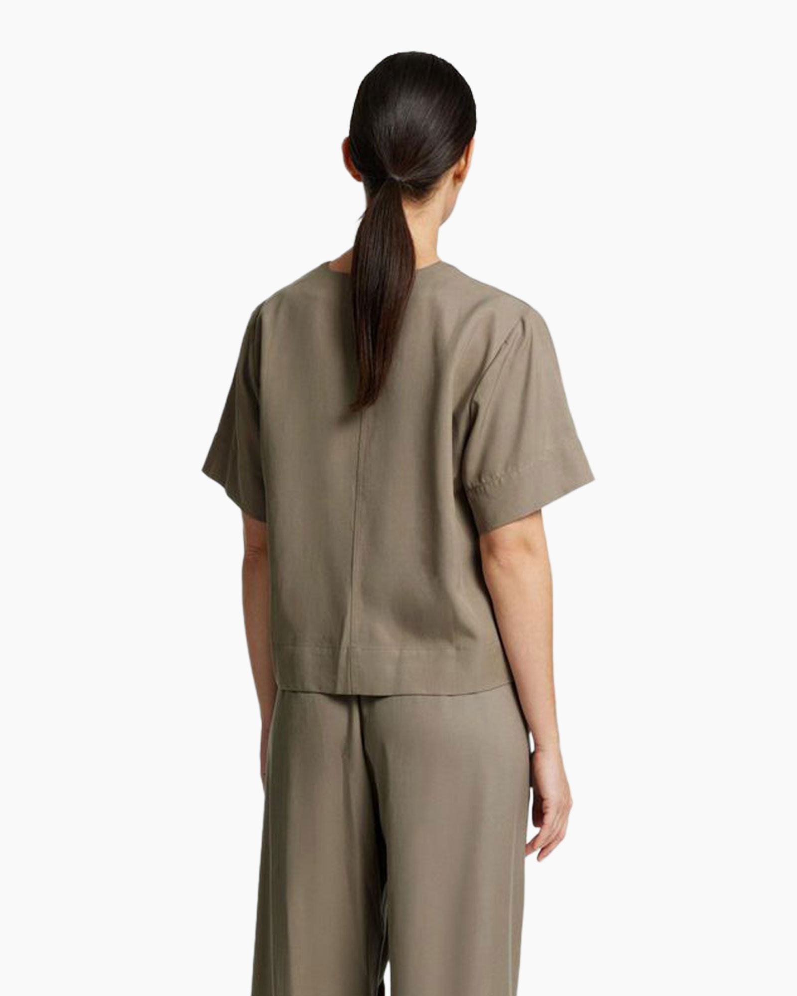 Top Natuk 2/4 Boxy Tie Top B Khaki