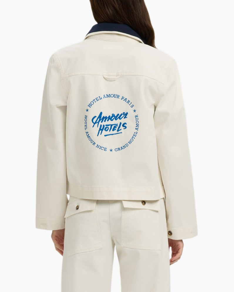 jacket, casual, beige, kraag, zakken