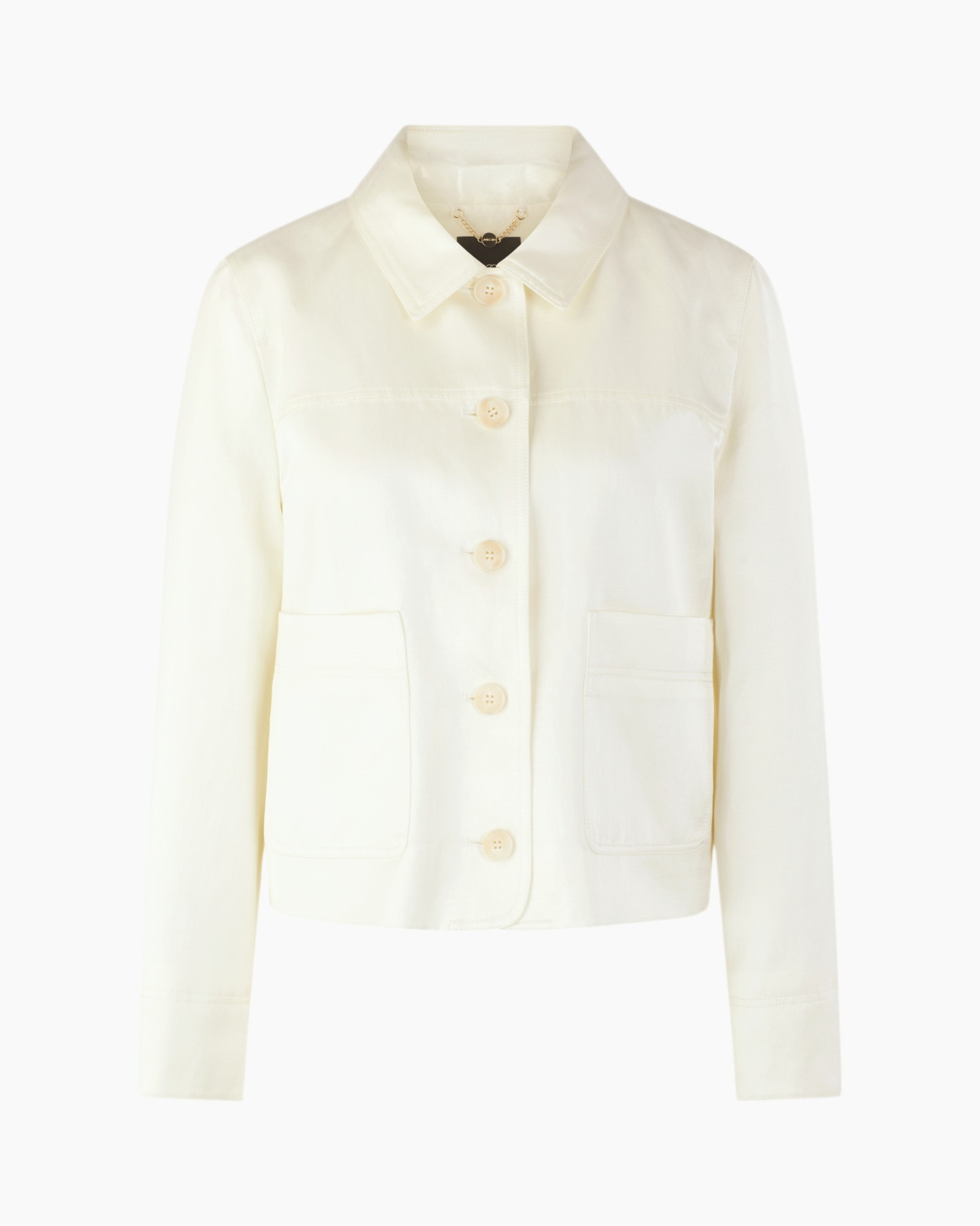 Jacket, Buttons, Pockets, Collar, Cream color