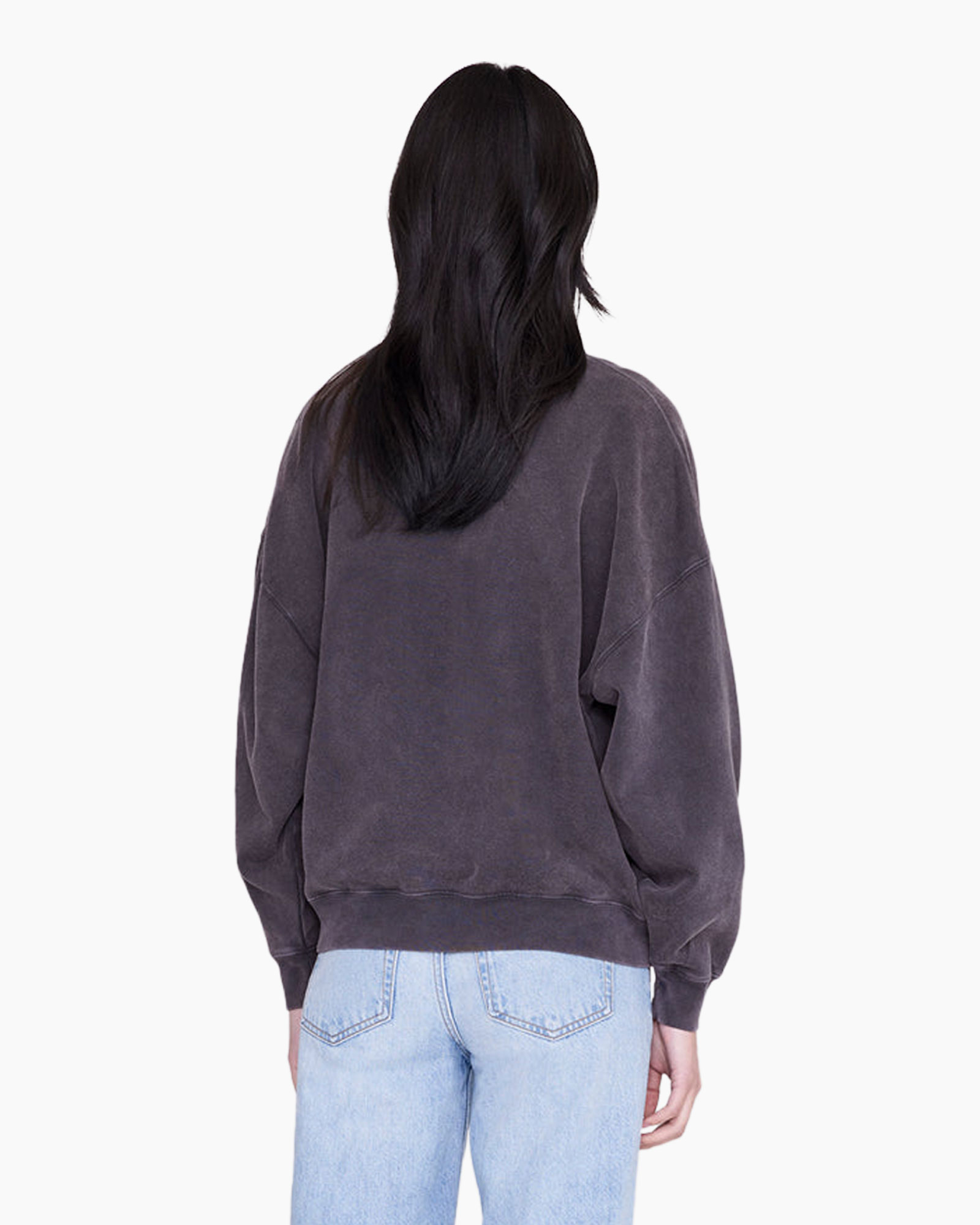 hoodie, grafisch,  oversized, lange mouwen, donkergrijs