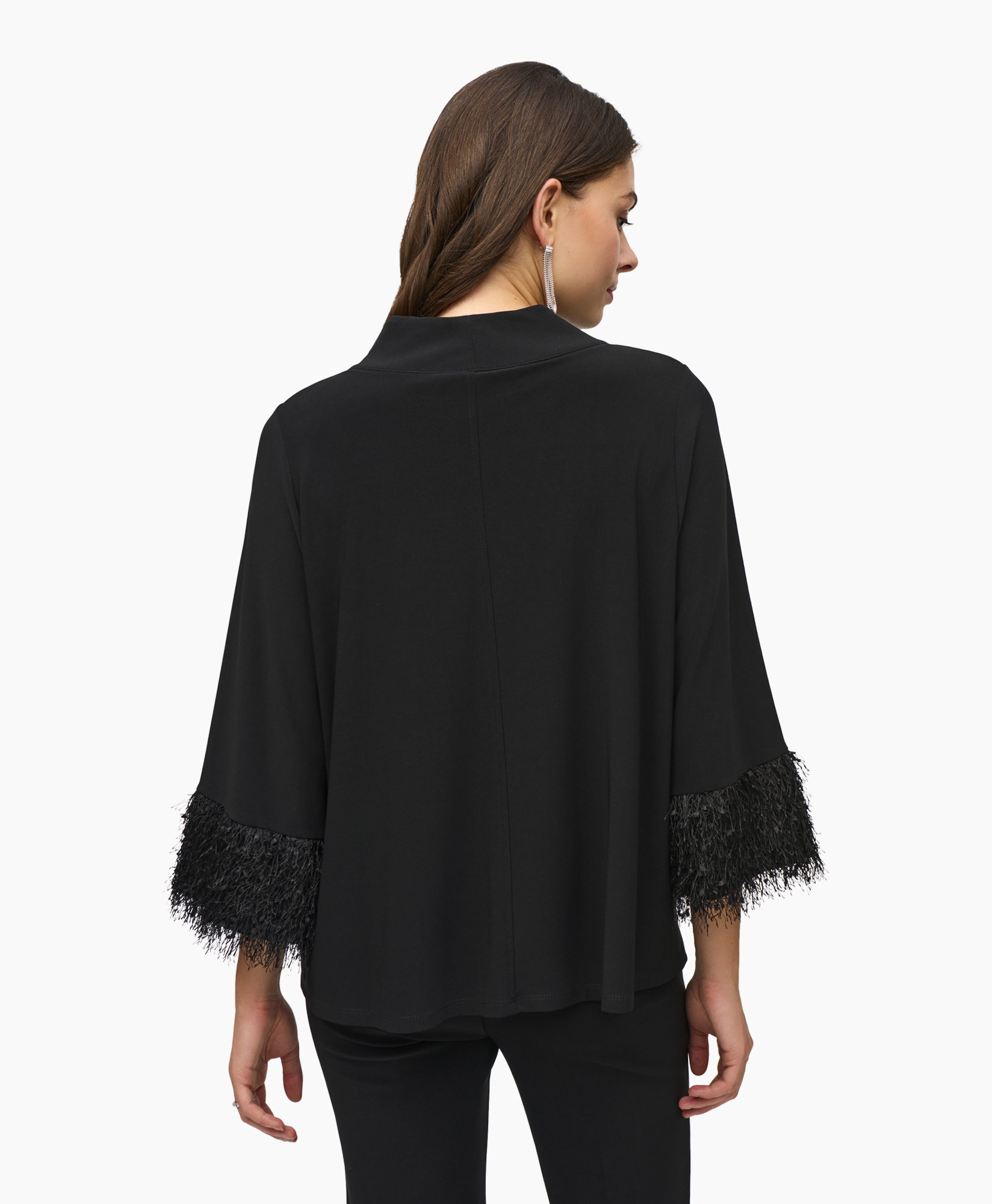 Top Feather Zwart