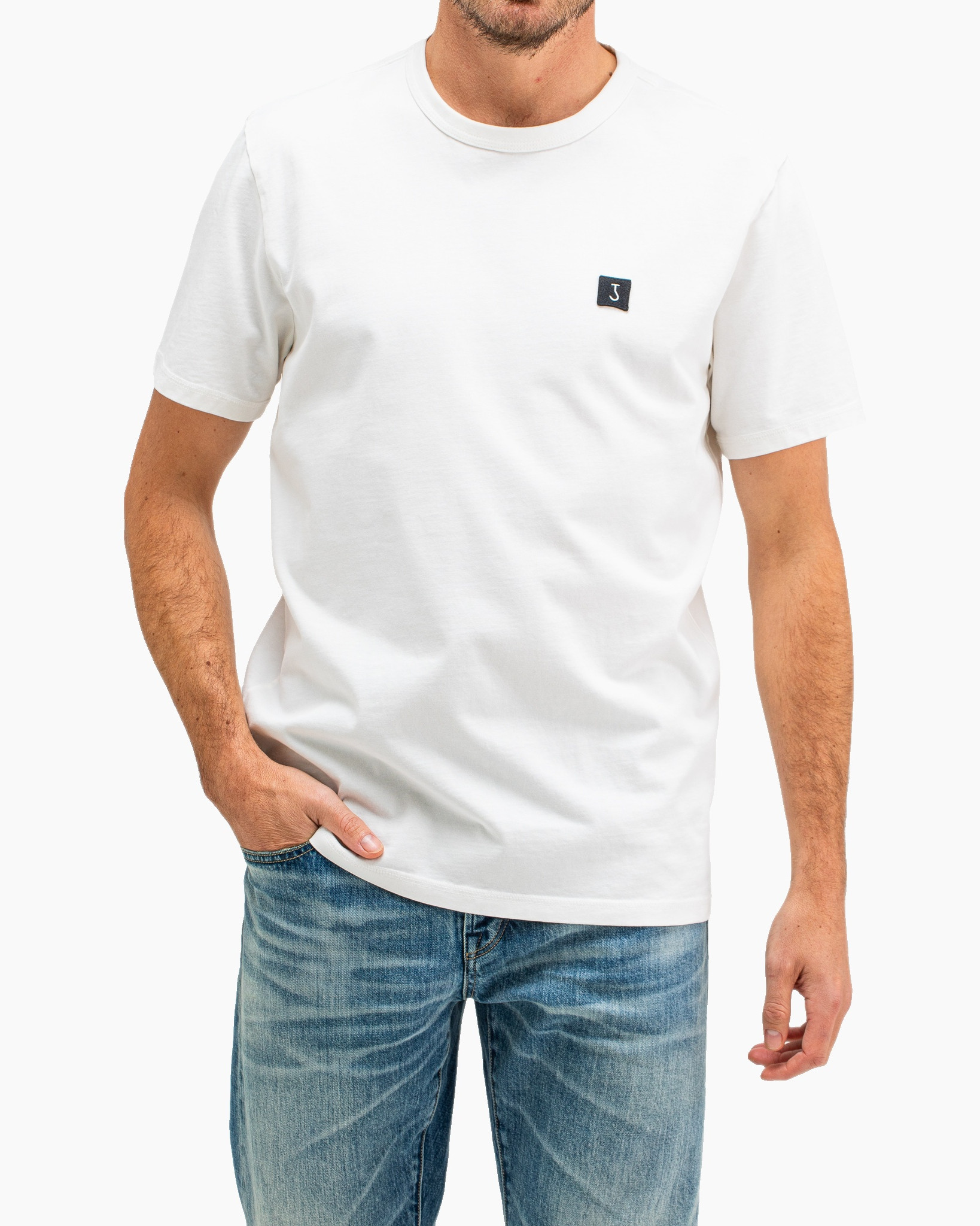 T-shirt Korte Mouw Army Tee Wit