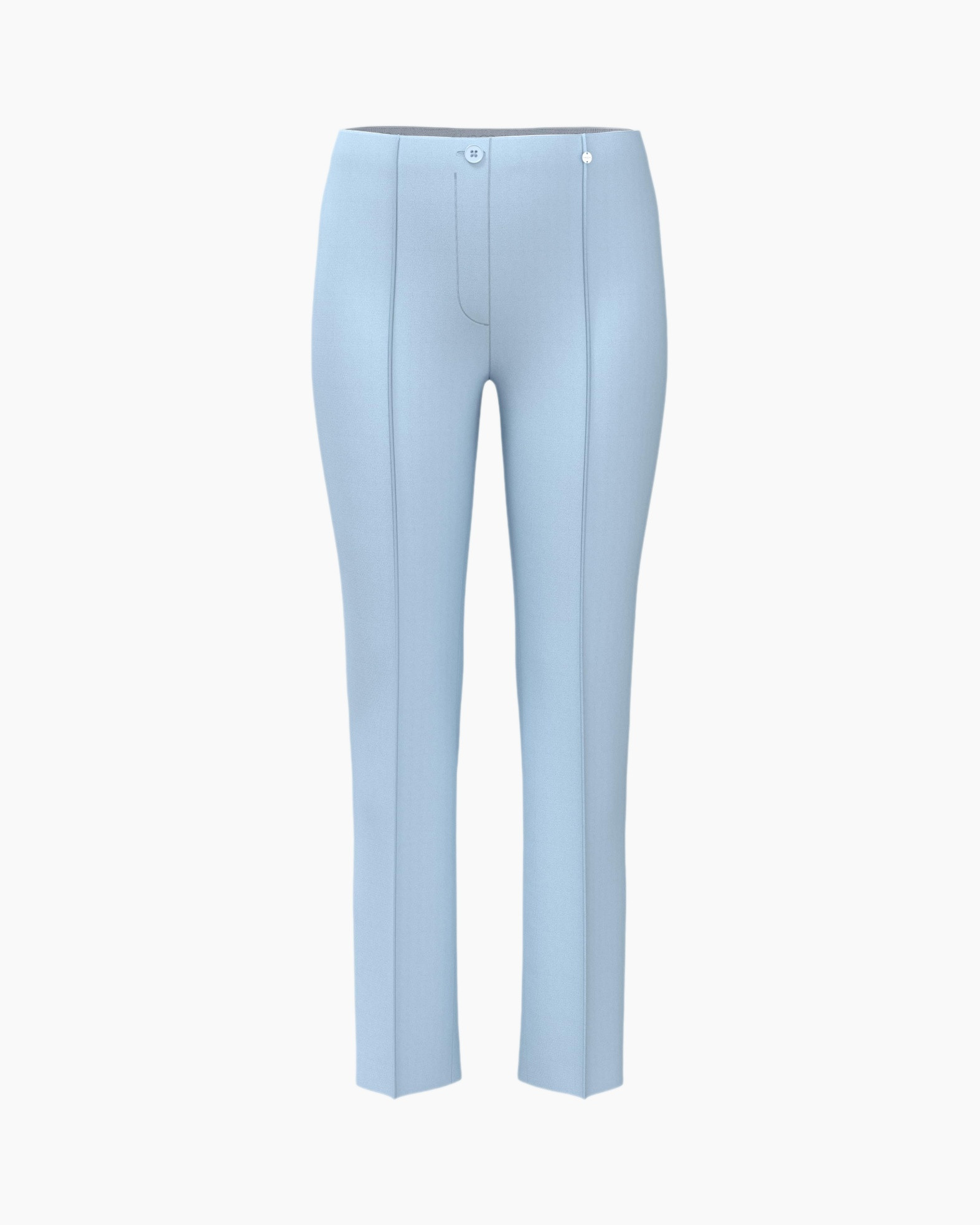 pants, trousers, light blue, high-waist, front seam