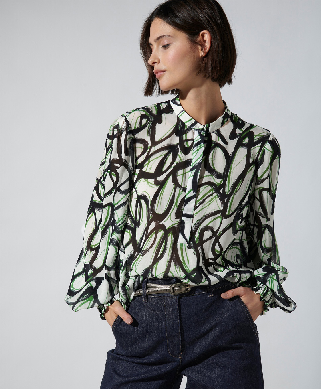 Luisa Cerano Blouse 278342/3467-0 Bruin