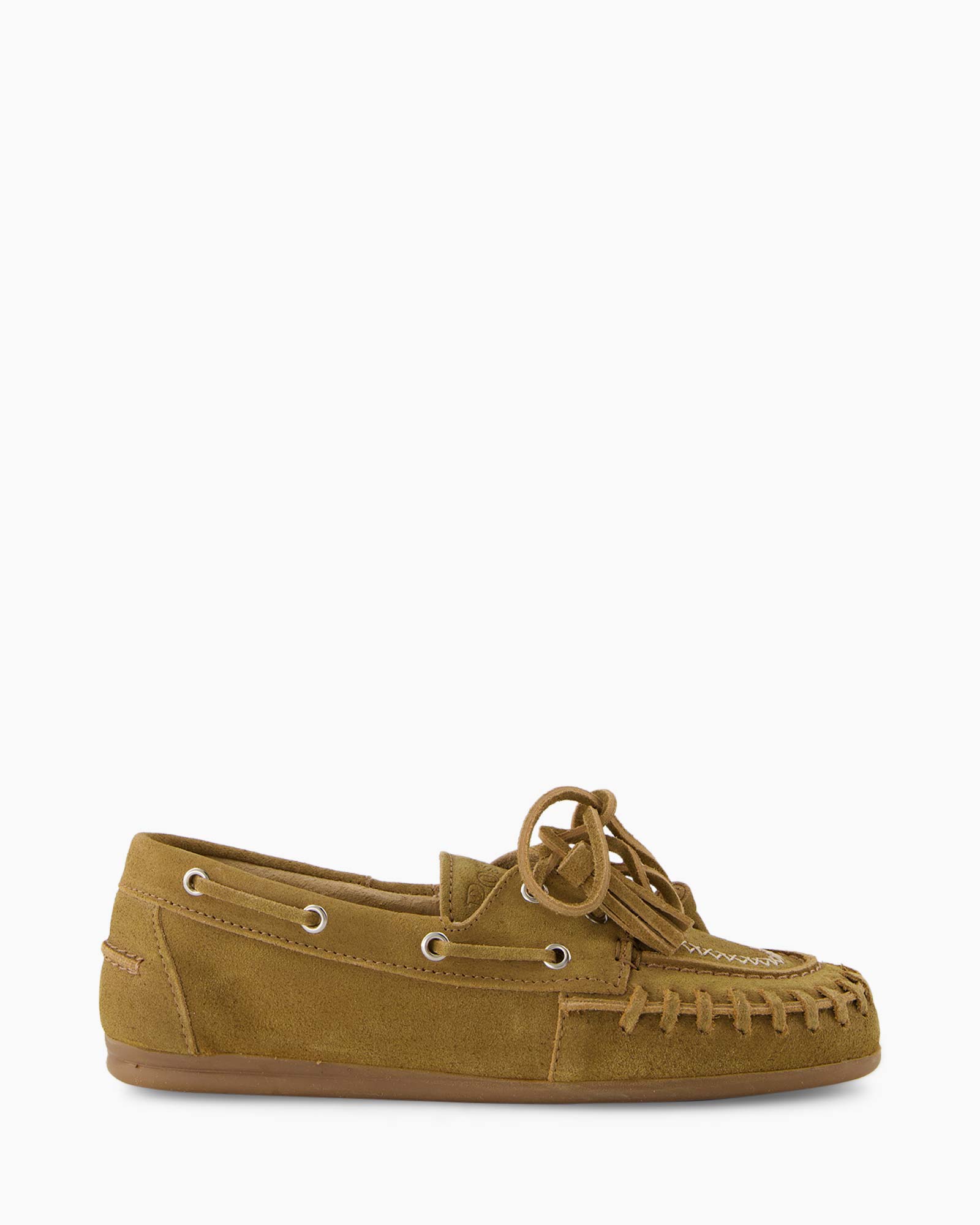 Boat Loafer Fringe Licht Bruin