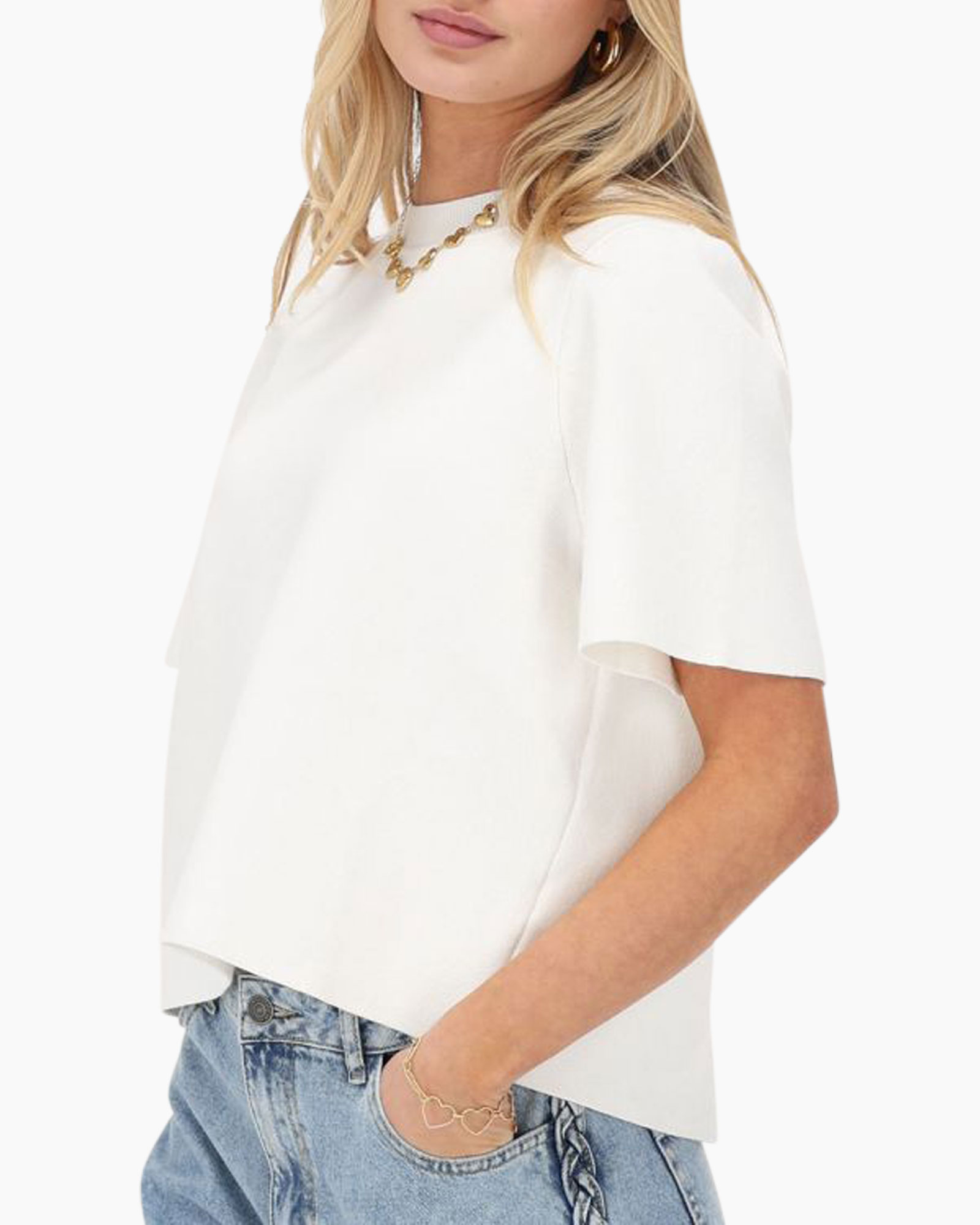 Top T-shirt With Bows On The Back Wit