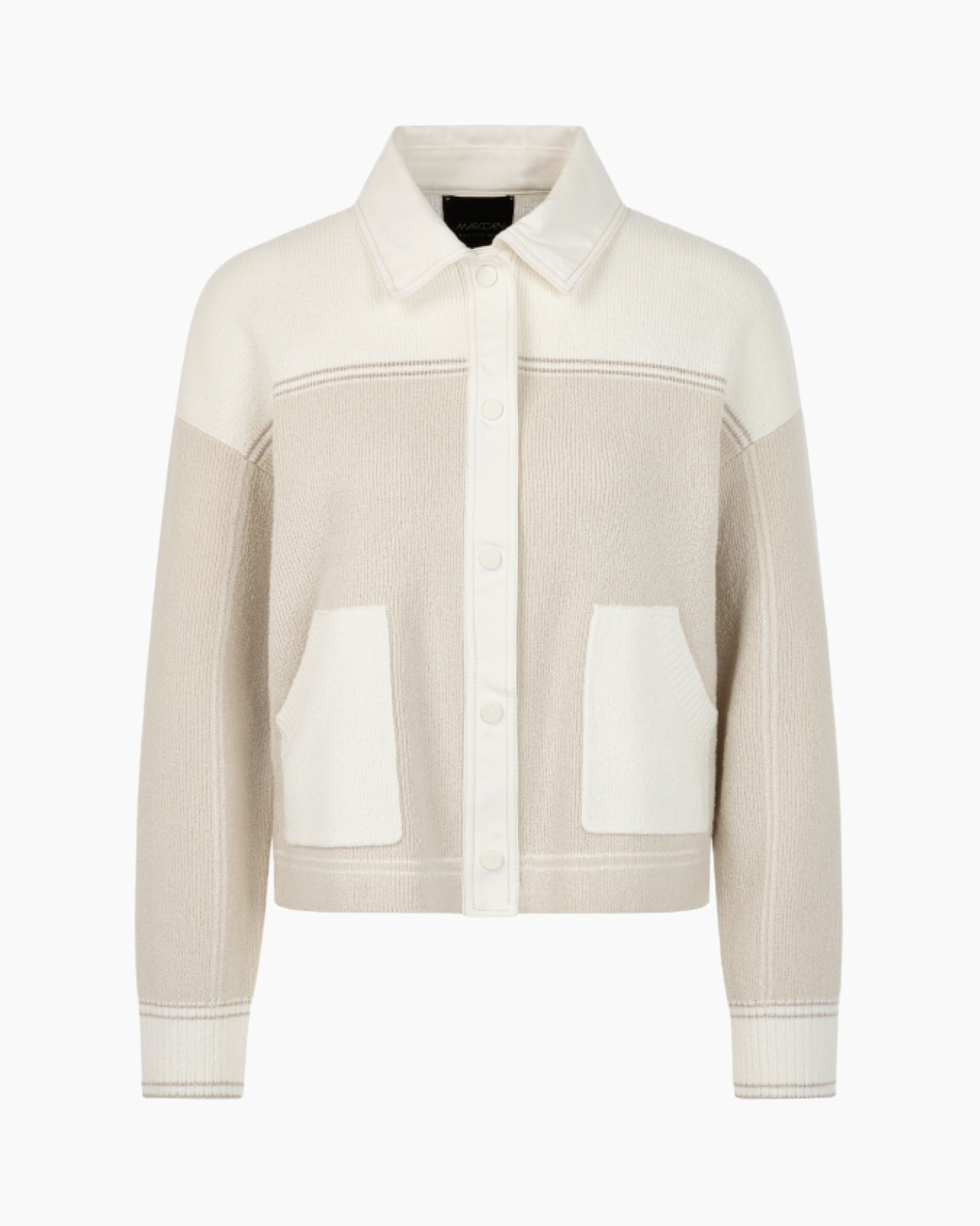 veston, breipullover, beige, zakken, knopen