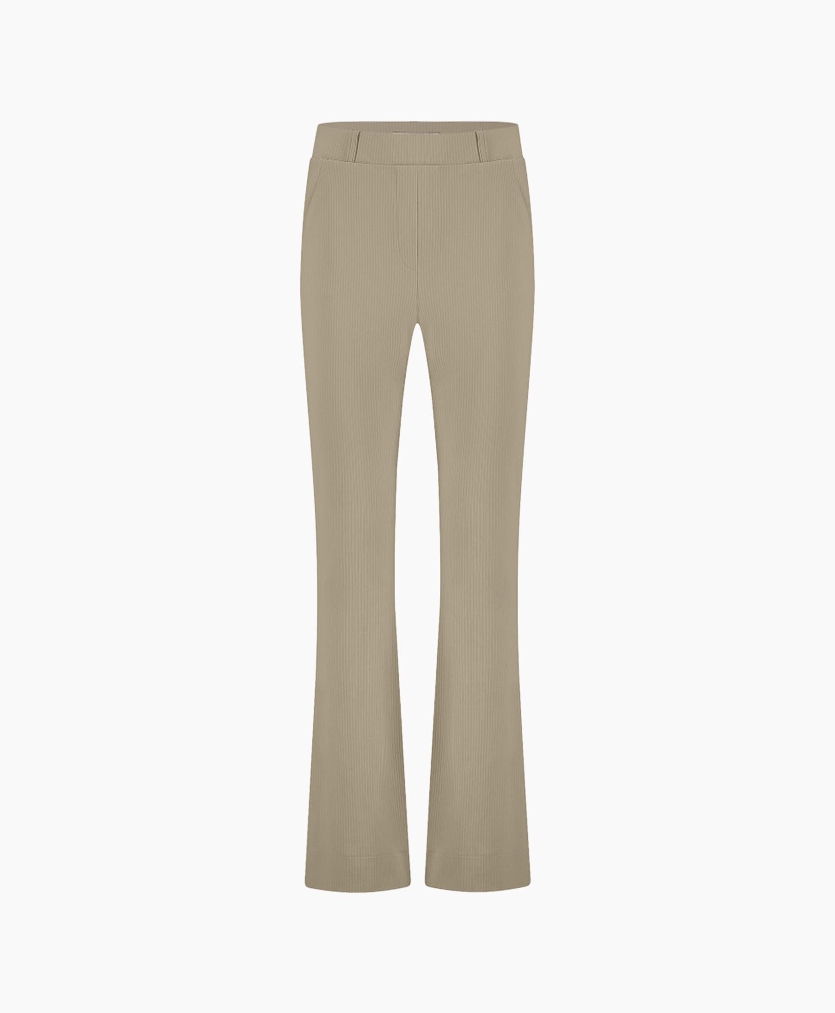 Broek Flair Rib Trousers Geel