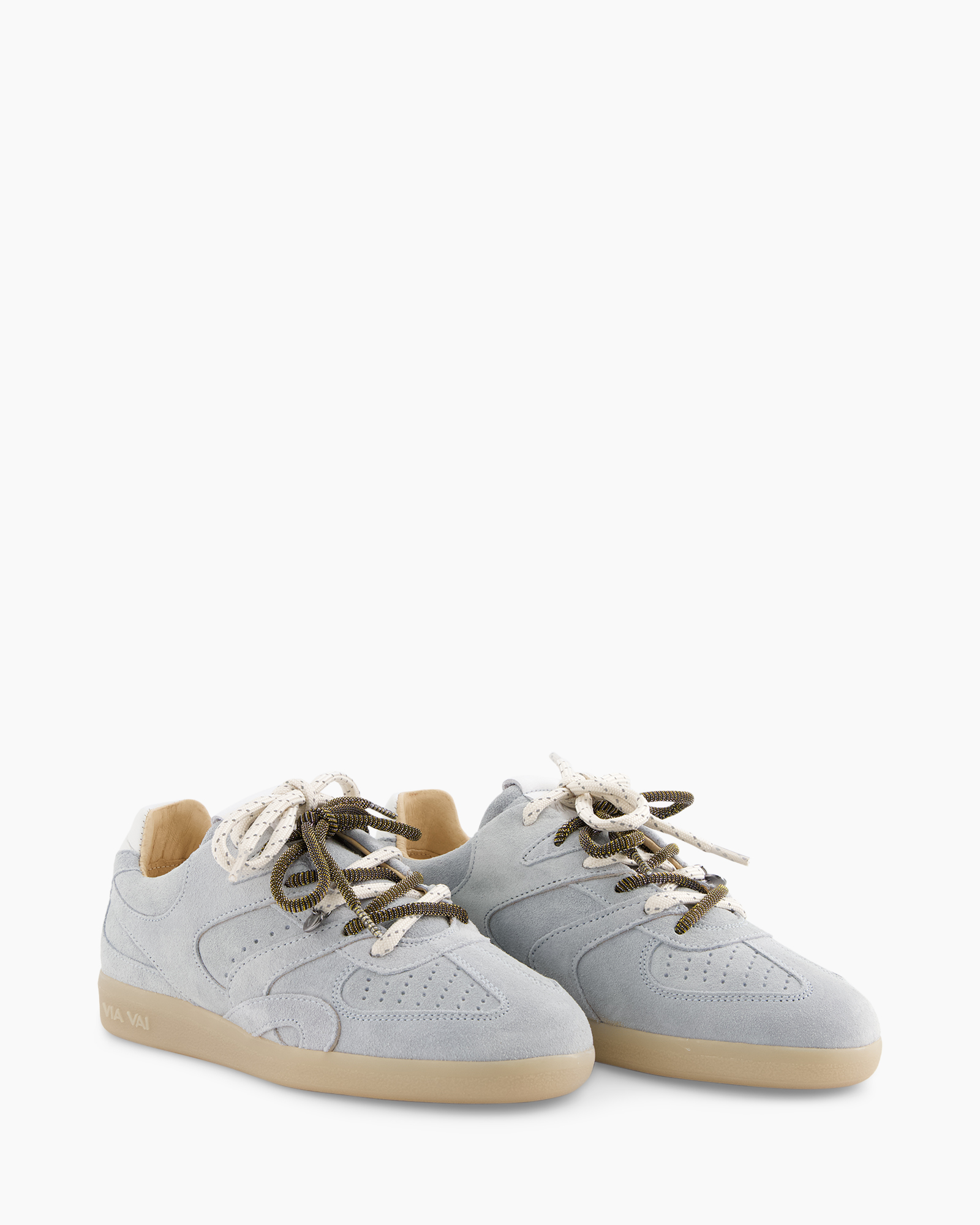 sneakers,  suede, lows, gray, perforated