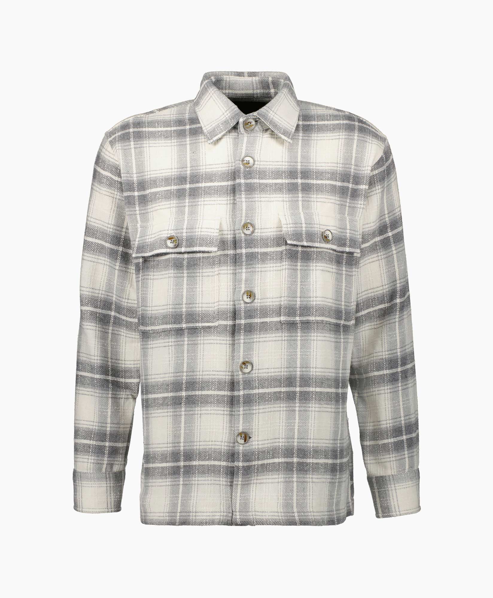 Nn07 Overshirt Soren Grijs