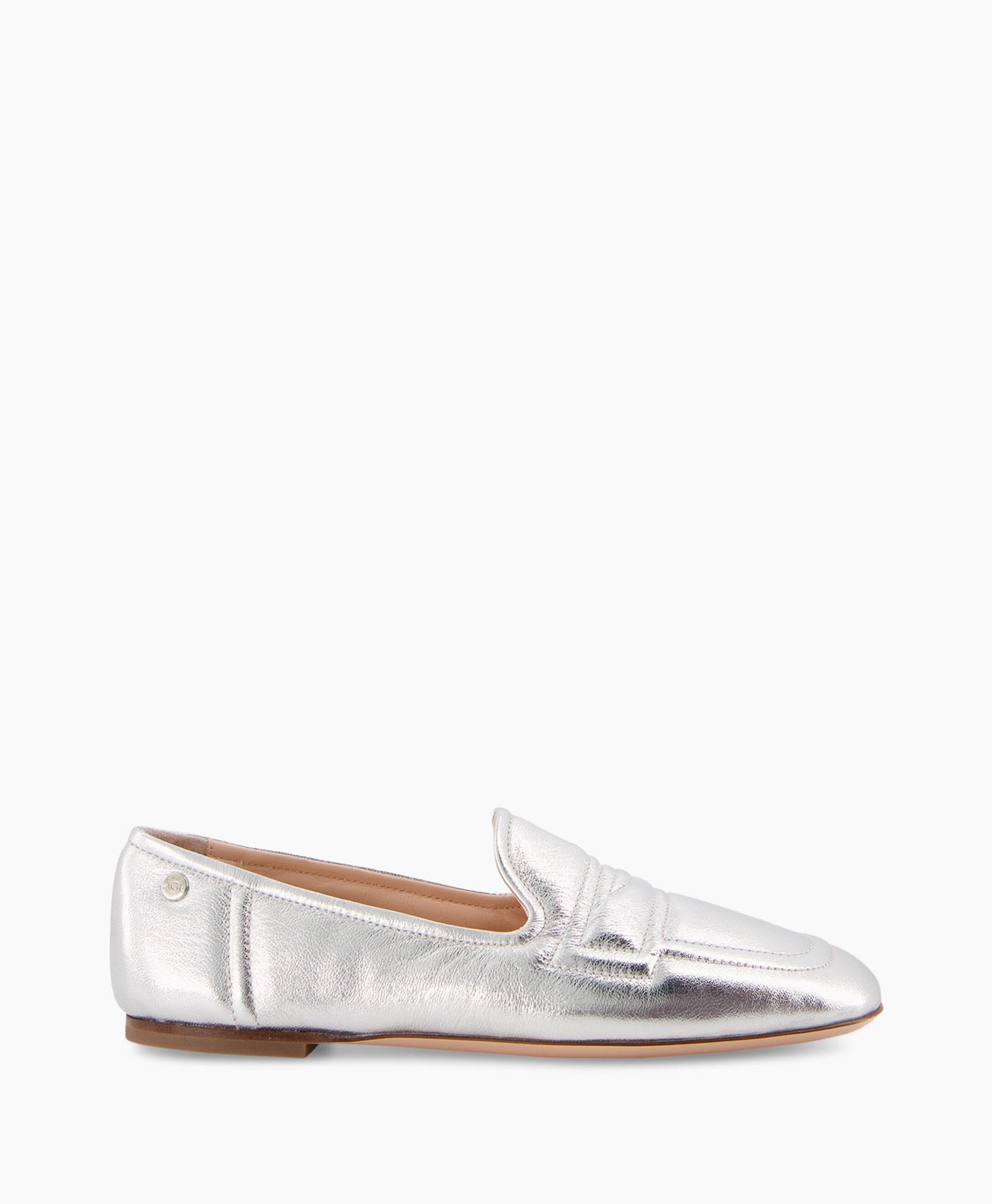 Agl Loafer Cher Stich Zilver