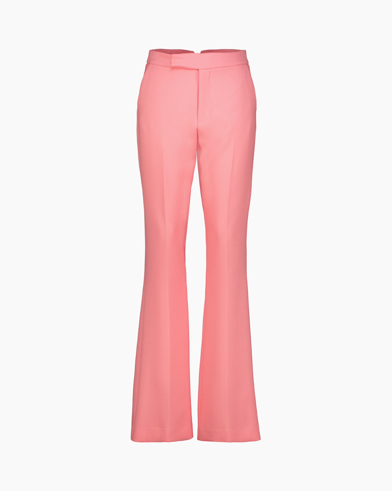 broeken, broek, roze, wijdelijn, hoog taille