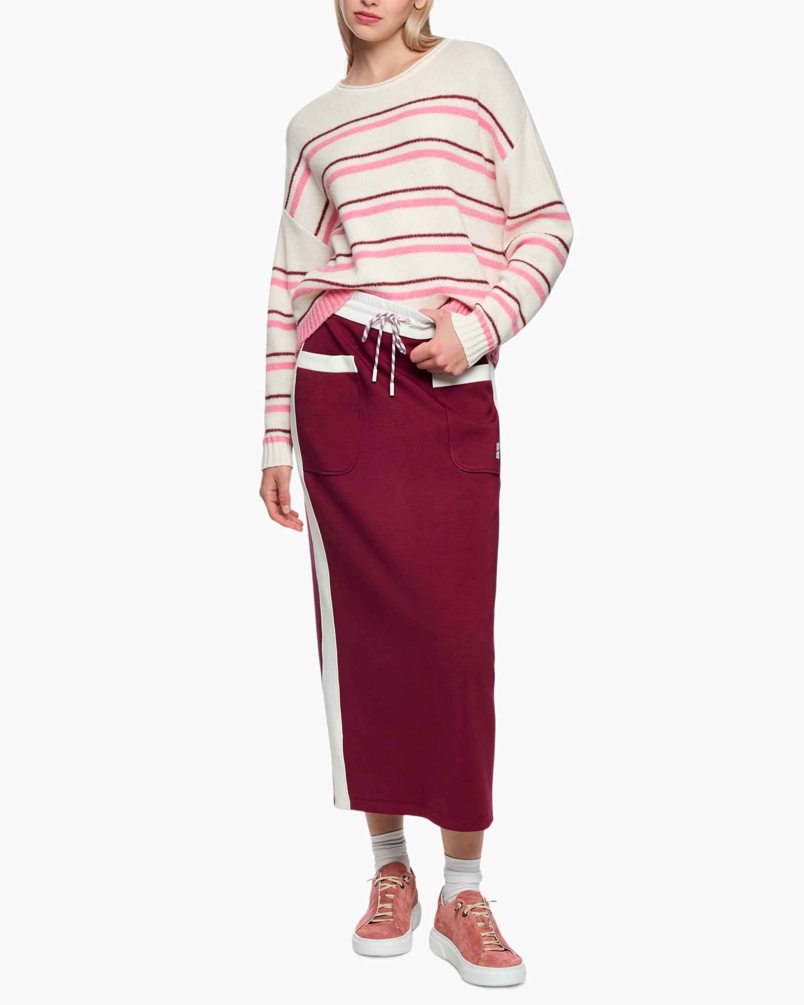 Skirt, Long Sleeve, Adult, Person, Woman