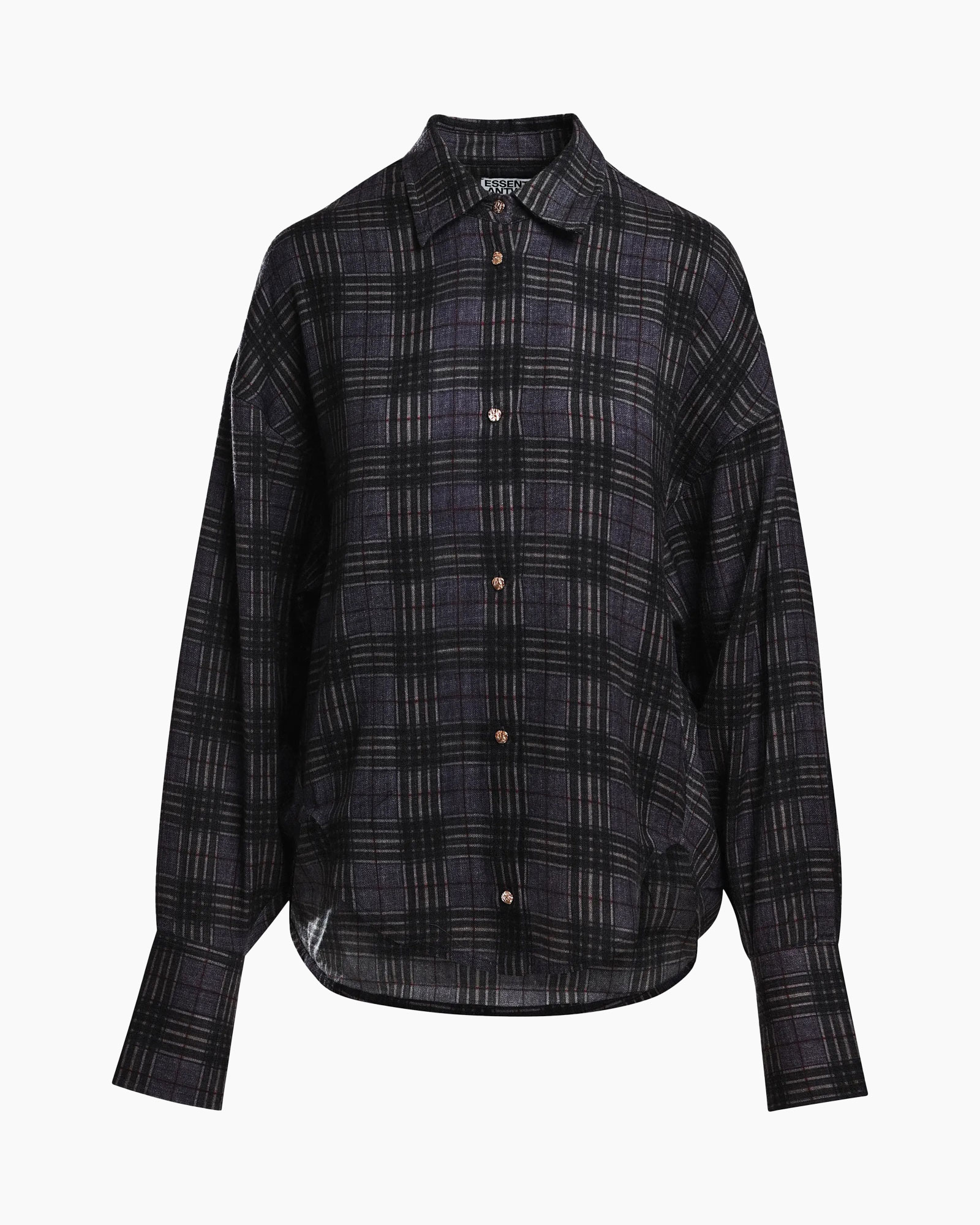 stoftjek plaid, knopen, langeflex, donk plaid, linnen mix