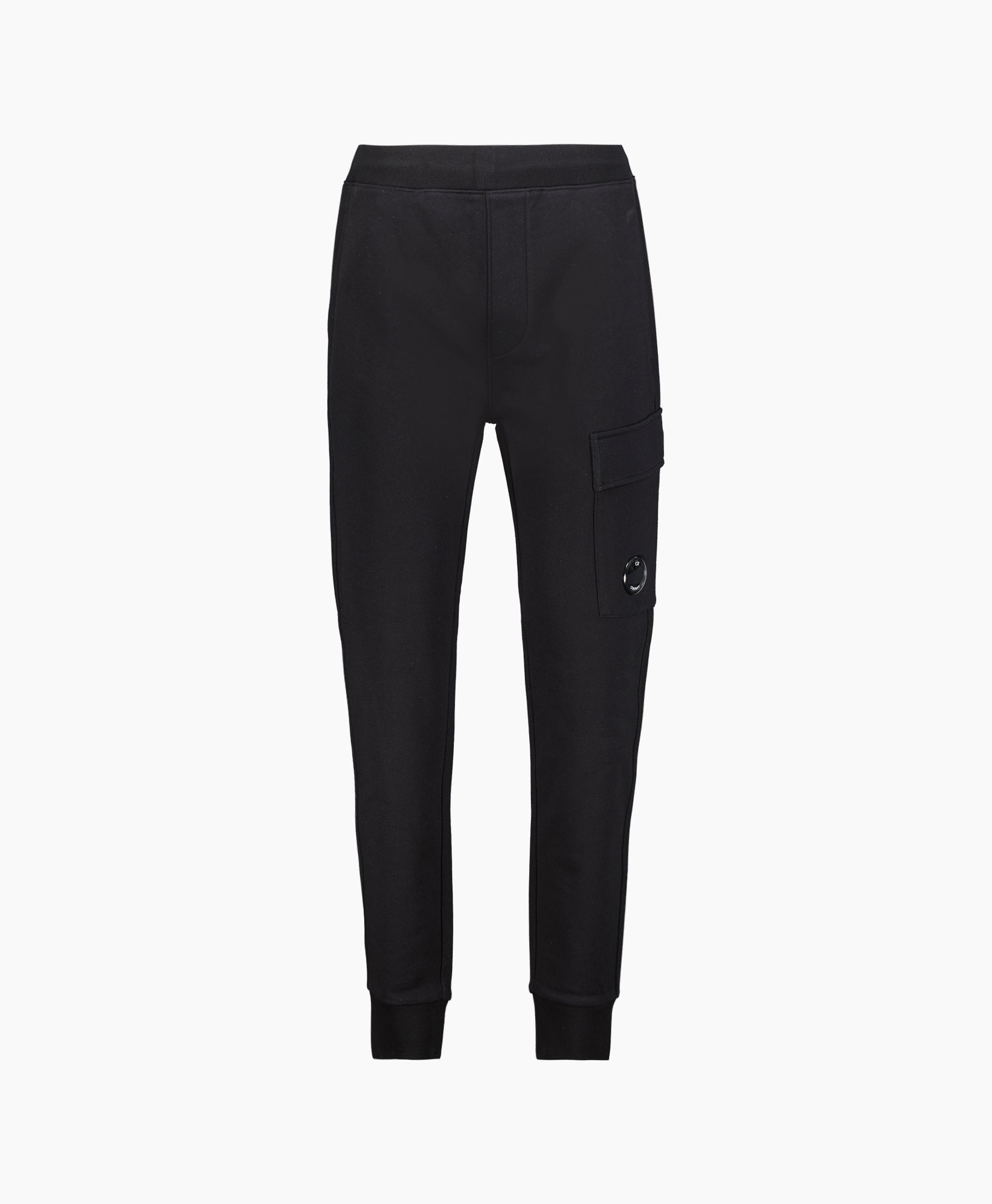 Cp Company Cargobroek Diagonal Raised Fleece Cargo Zwart