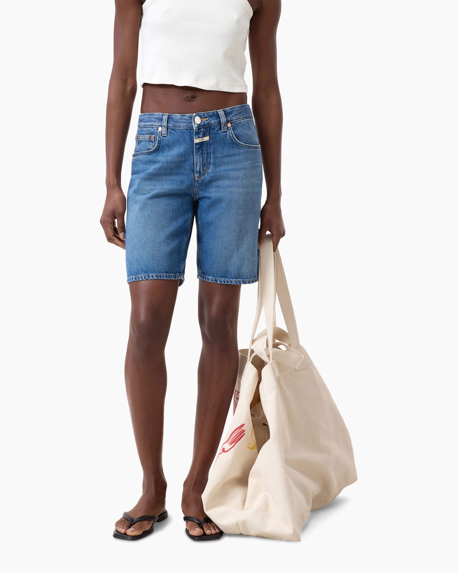 Korte Broek Jinnie midden blauw