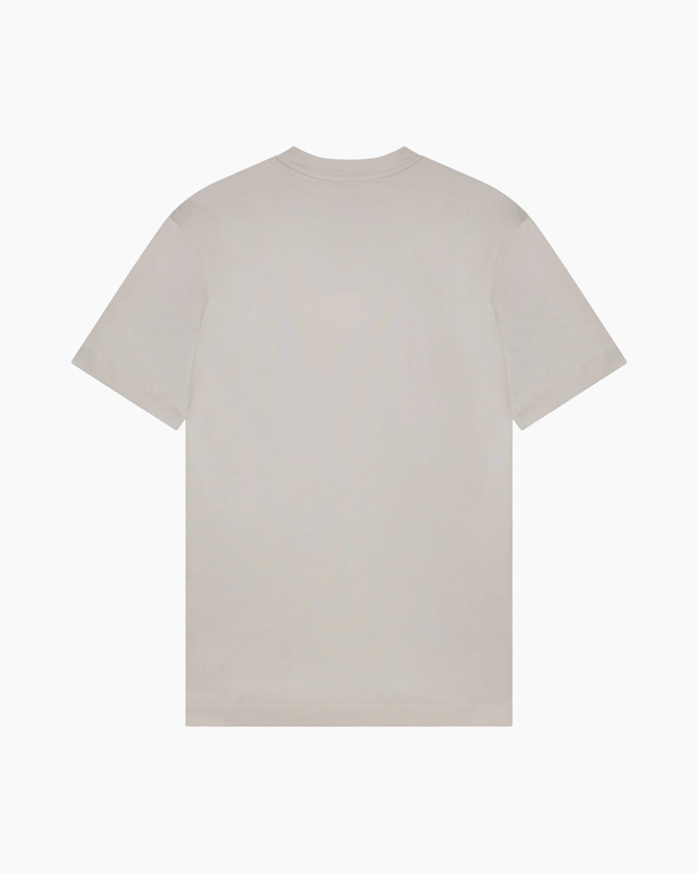 t-shirt, short sleeve, beige, solid, cotton
