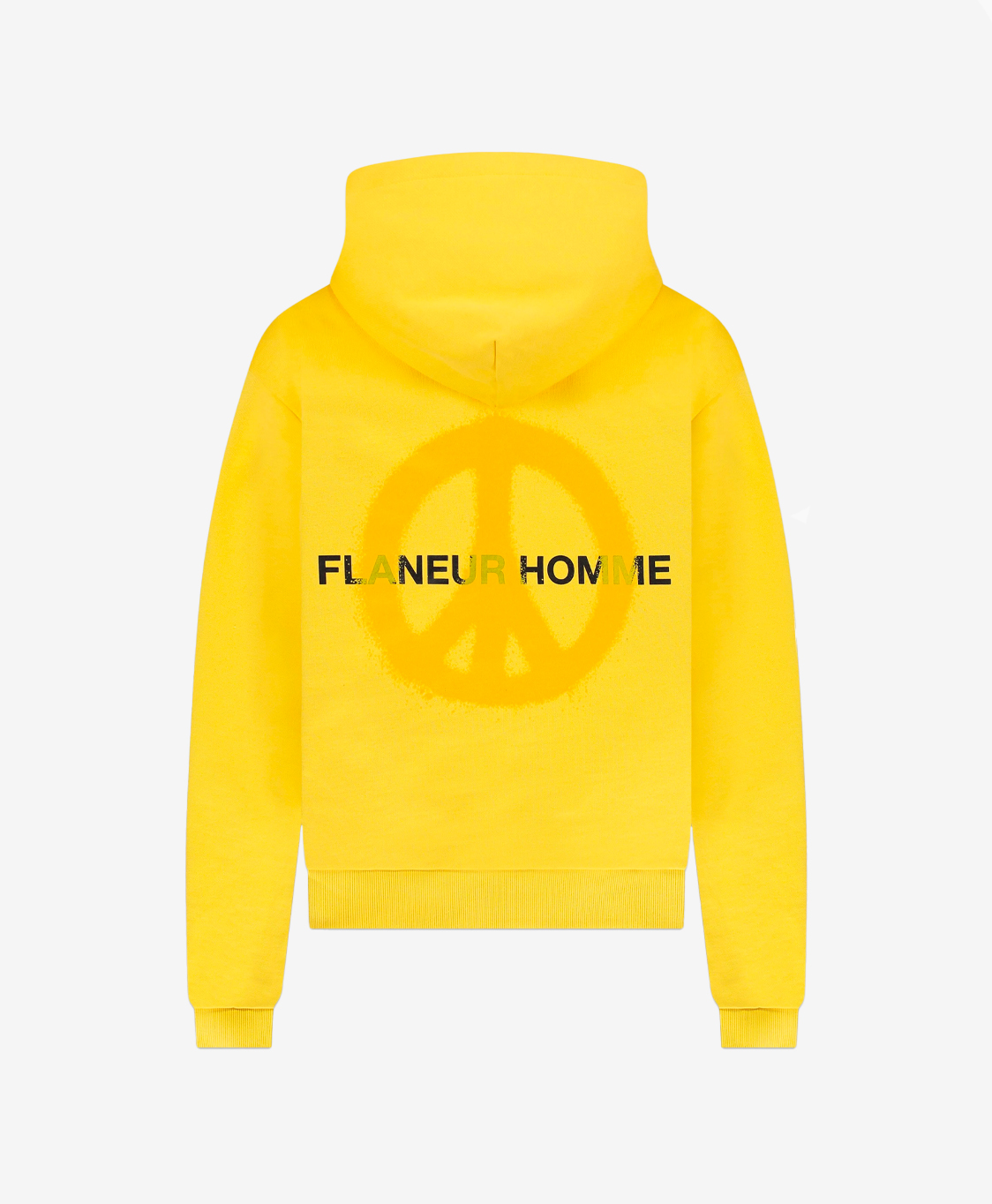 Flaneur Homme Hoodie Peace Hoodie Geel