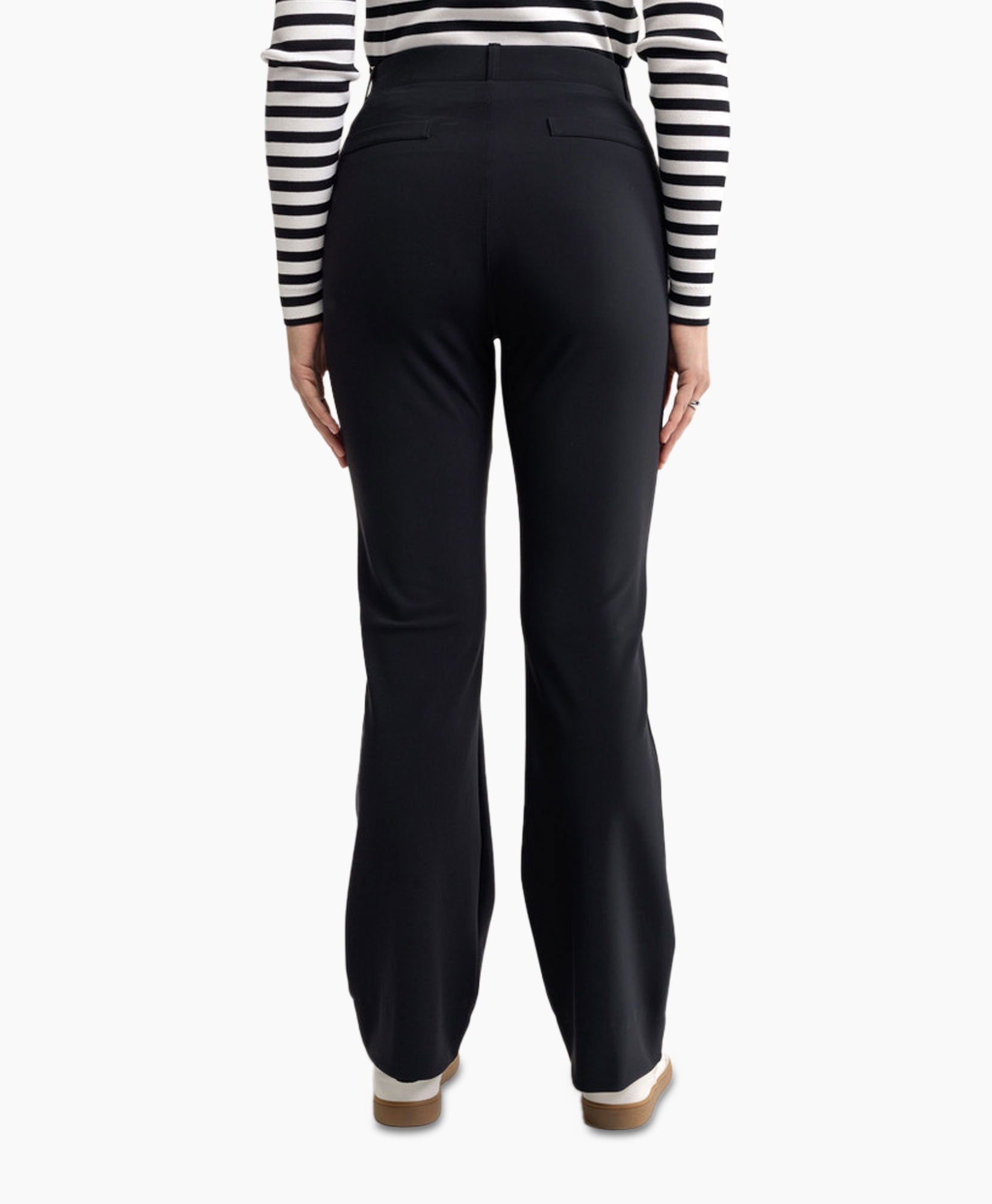 Broek Flair Bonded Trousers Zwart dessin