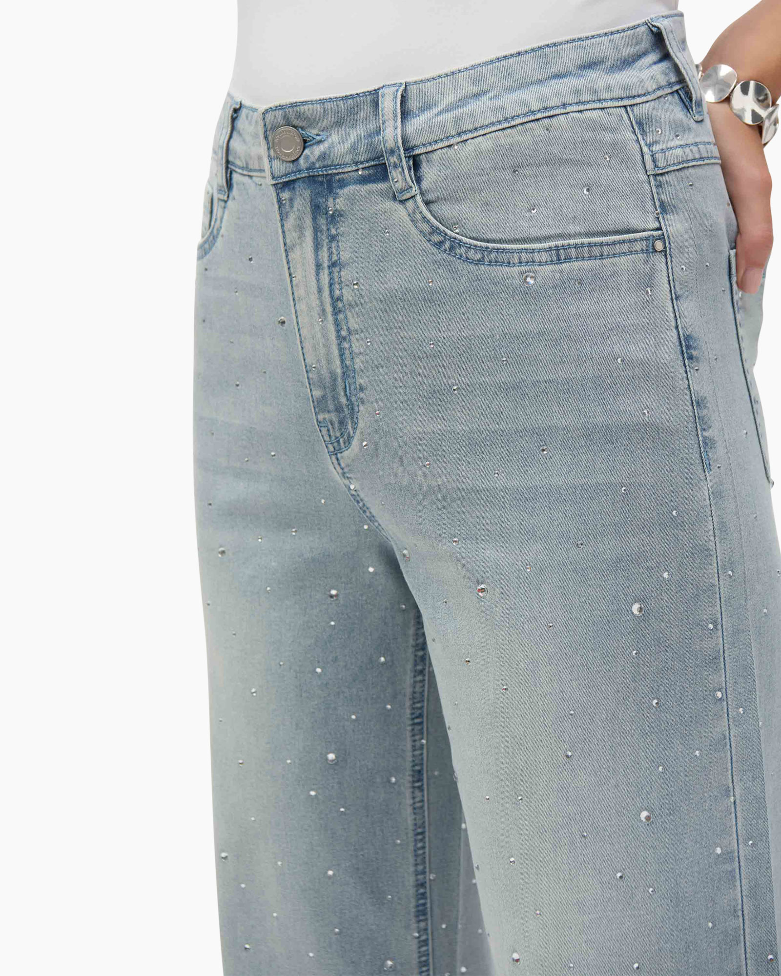 Broek Denim Blauw