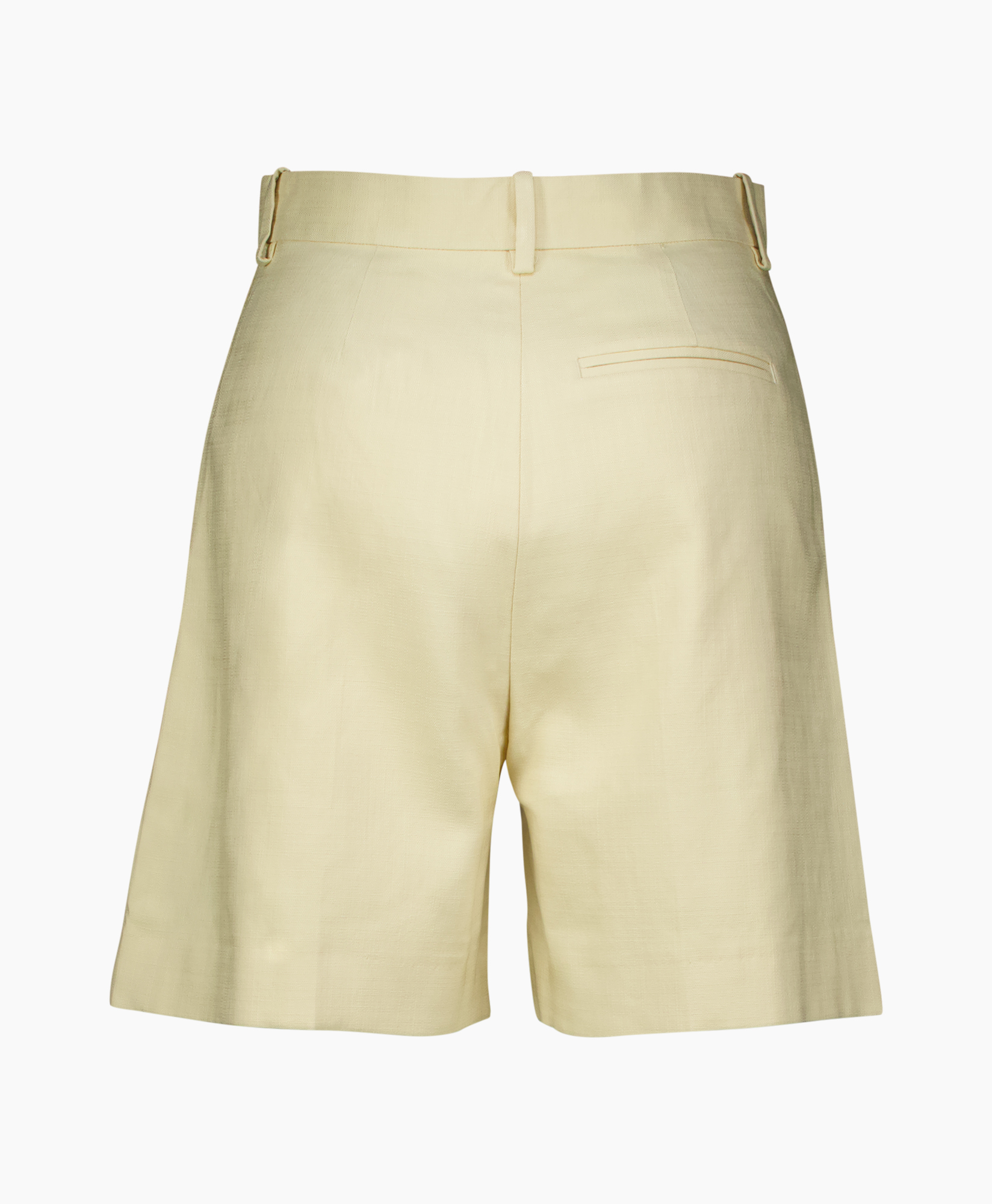 shorts, pants, linen, beige, high-waist