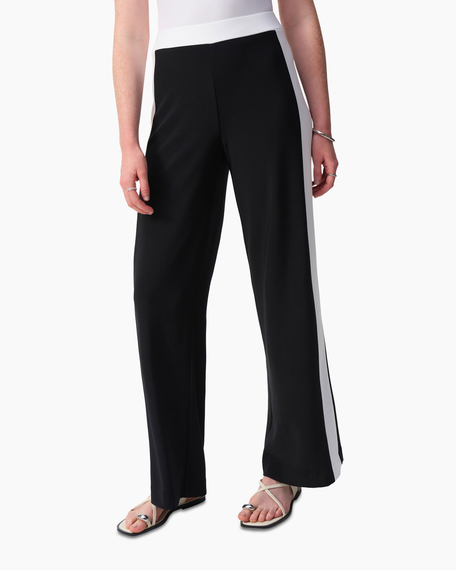 Pantalon Wide Leg Zwart
