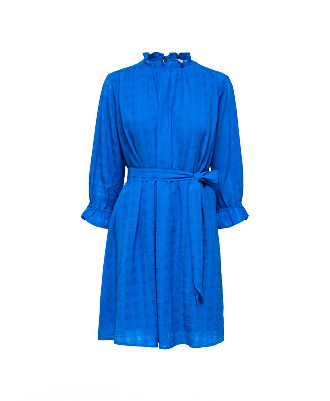 Selected Femme Jurk Inna 3/4 Short Dress B Licht Blauw