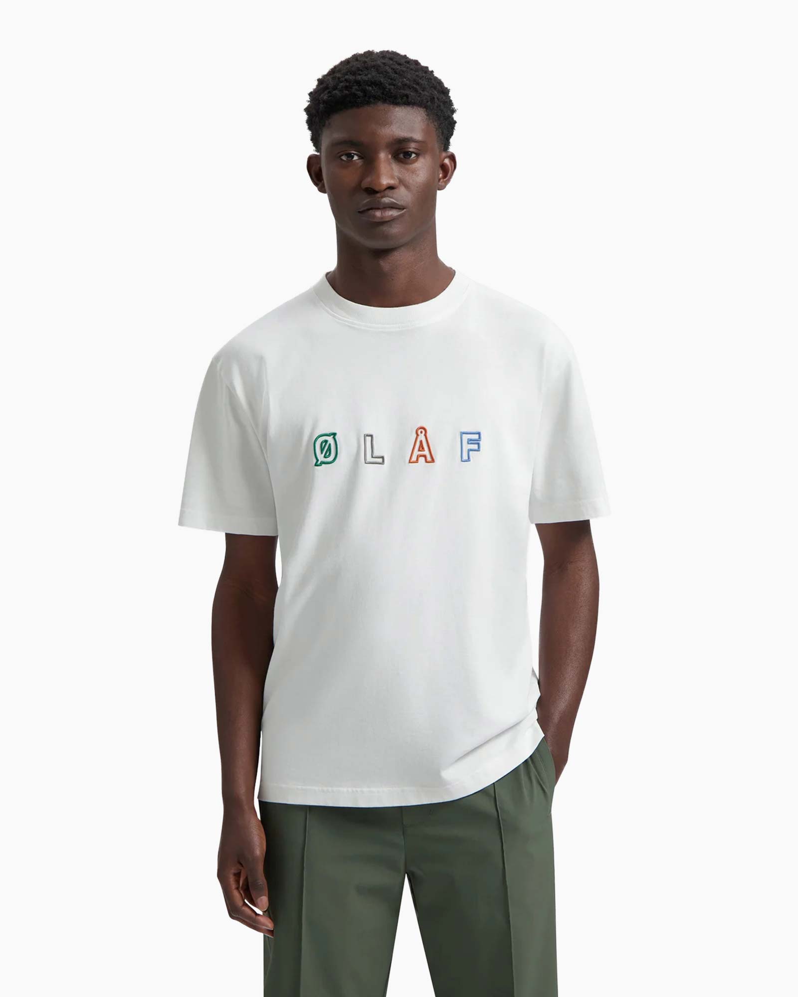 T-shirt Korte Mouw Sans Embro Logo Tee Wit