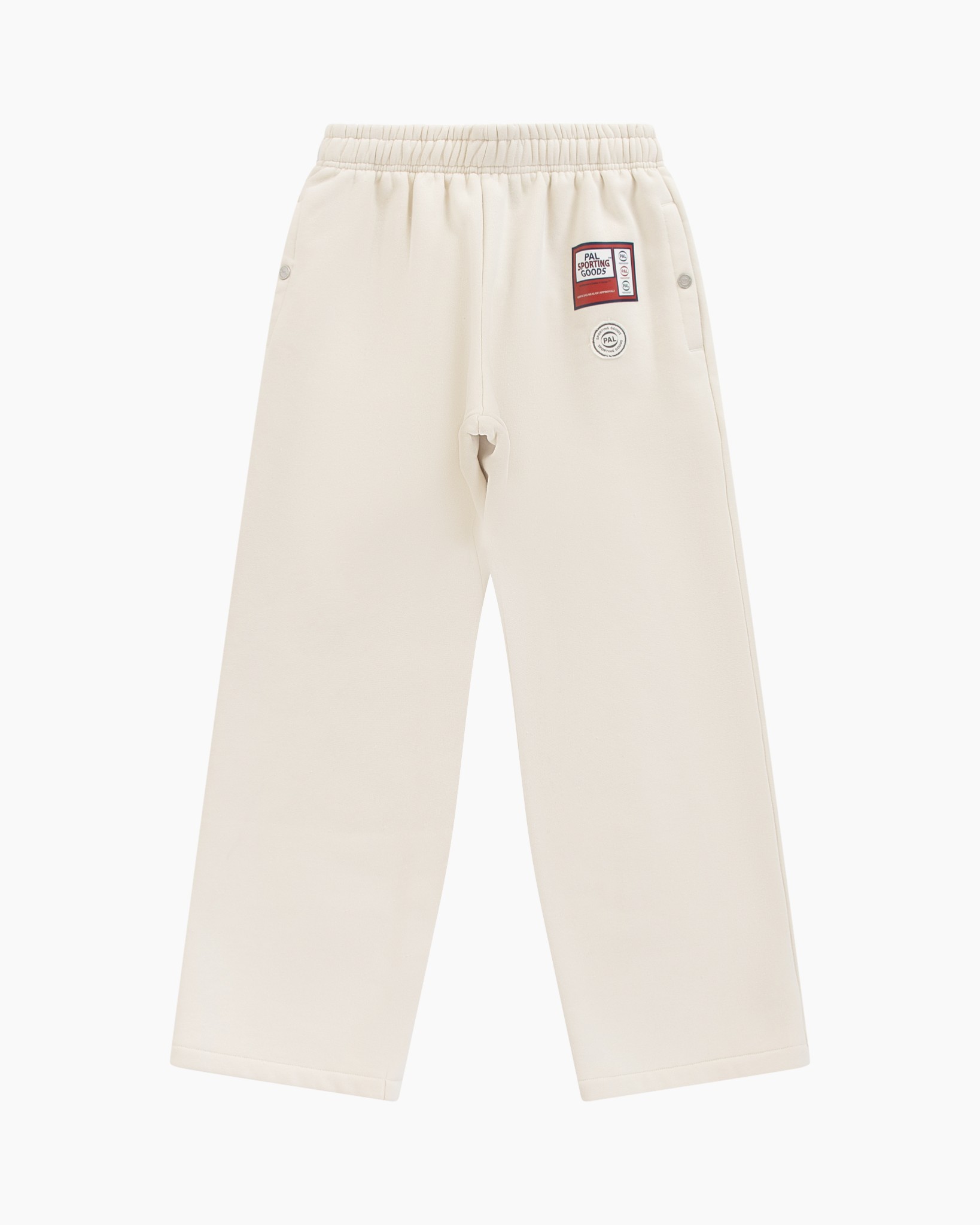 broeken, trui-achtige broek?, beige, elastische taille, koordloze?