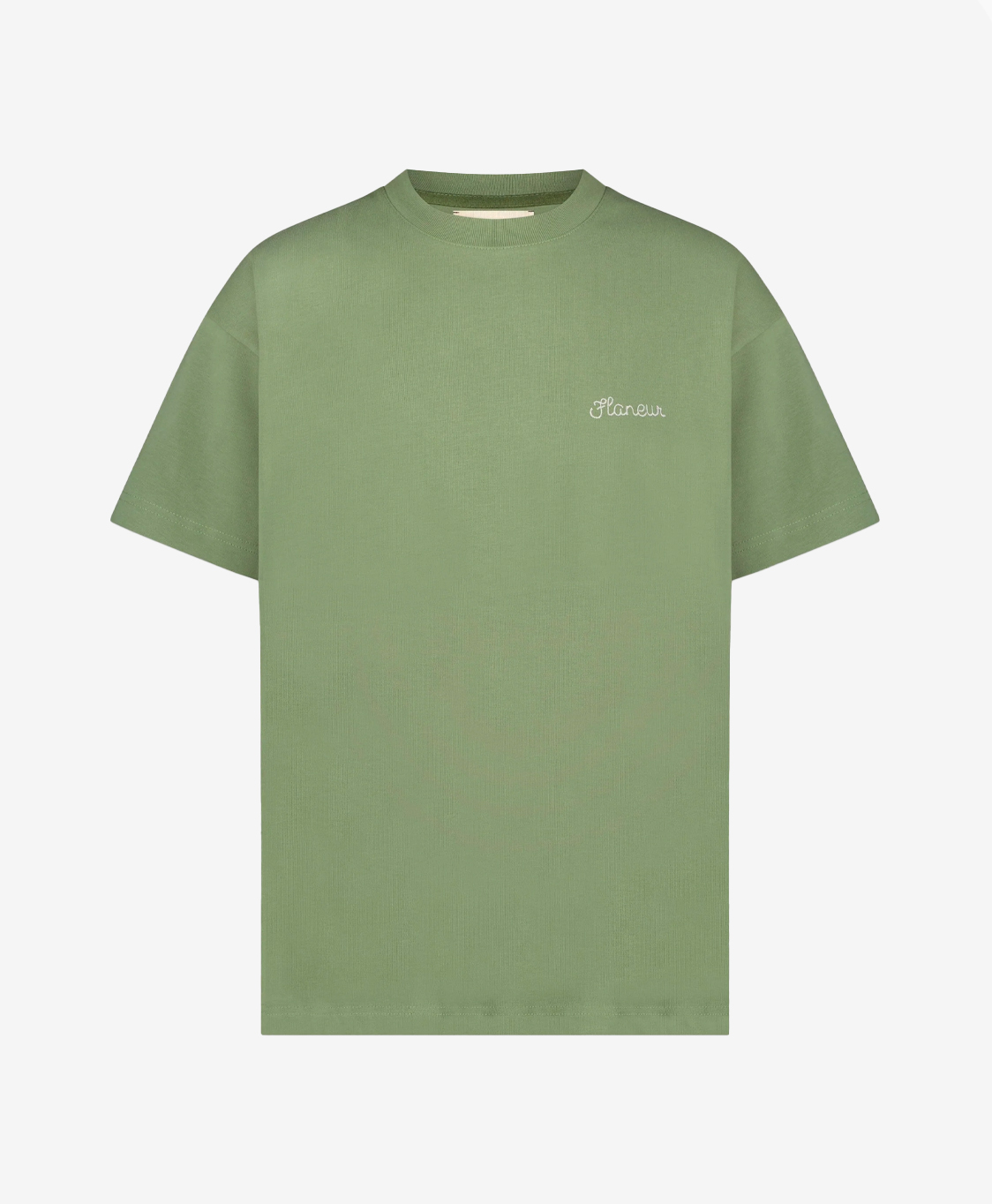 Flaneur Homme T-shirt Korte Mouw Flaneur Signature Groen
