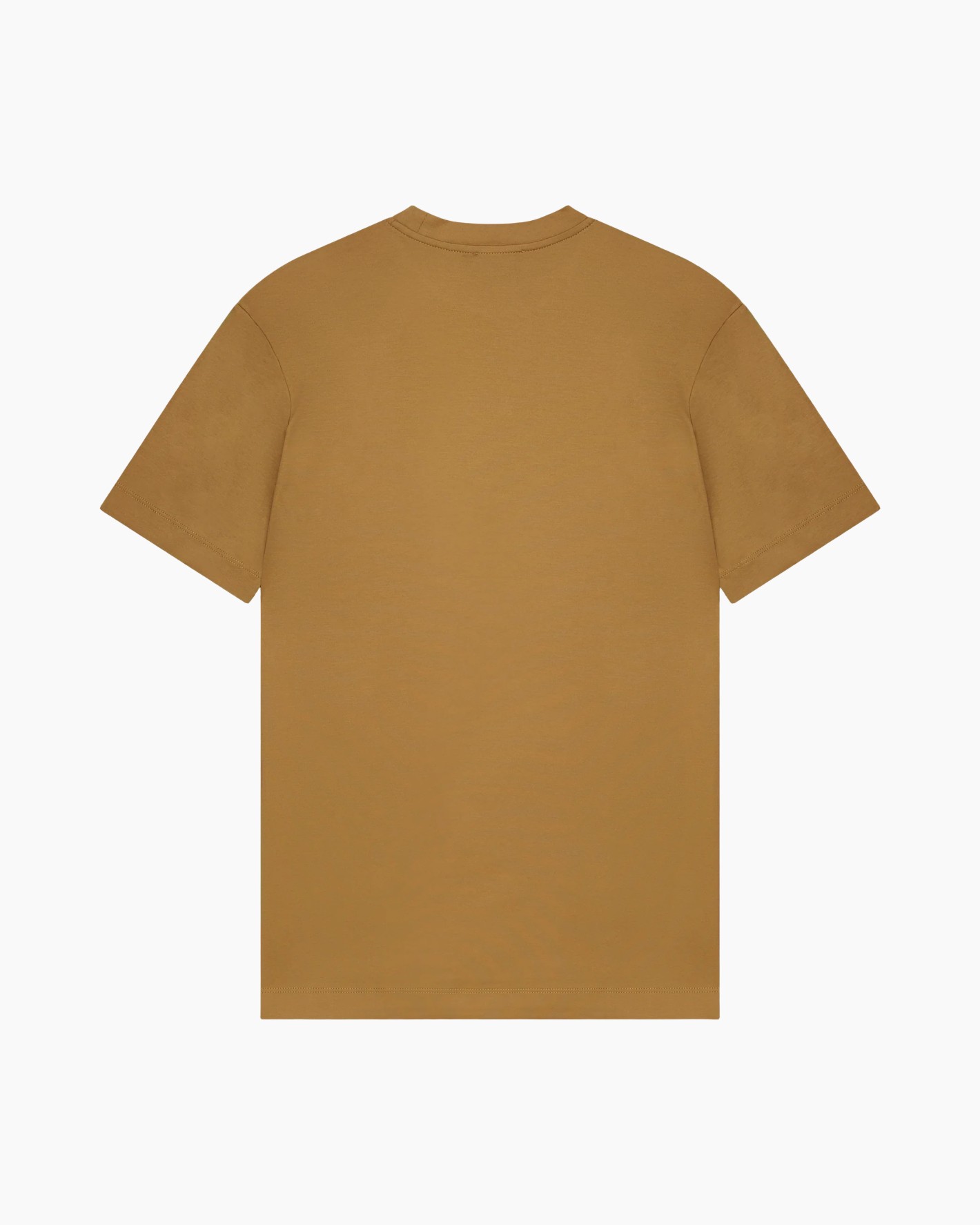 t-shirt, korte mouwen, katoen, eenvoudig, bruin