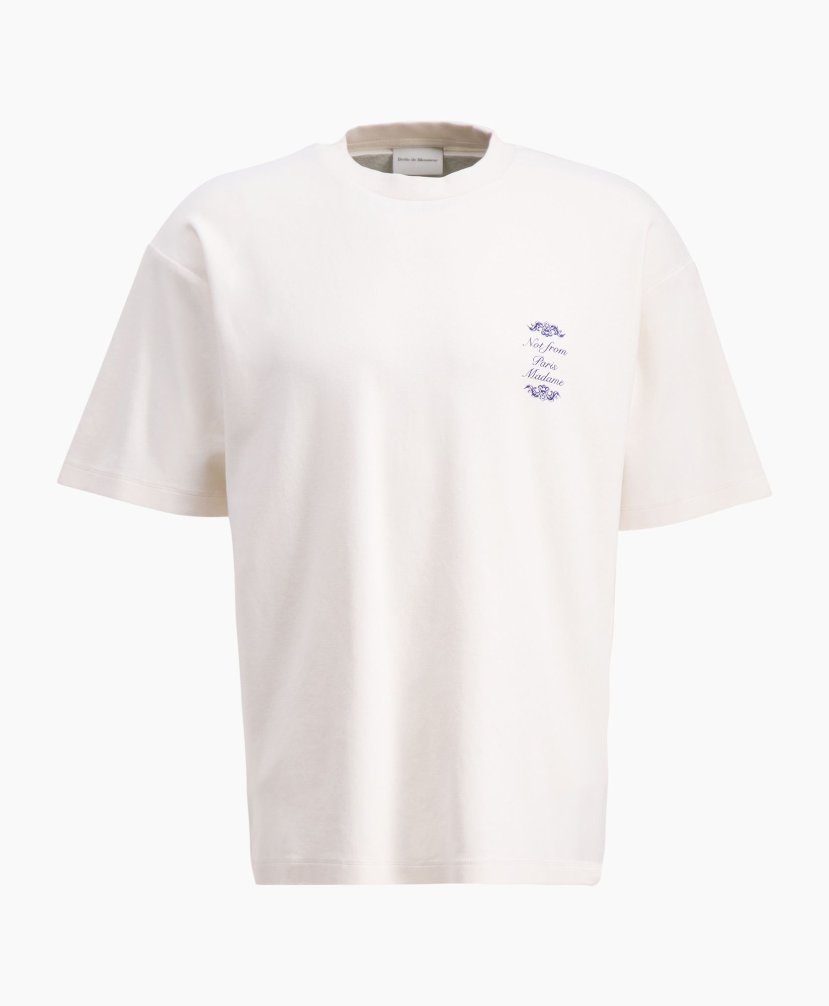 Drole De Monsieur T-shirt Korte Mouw Le T-shirt Nf Beige