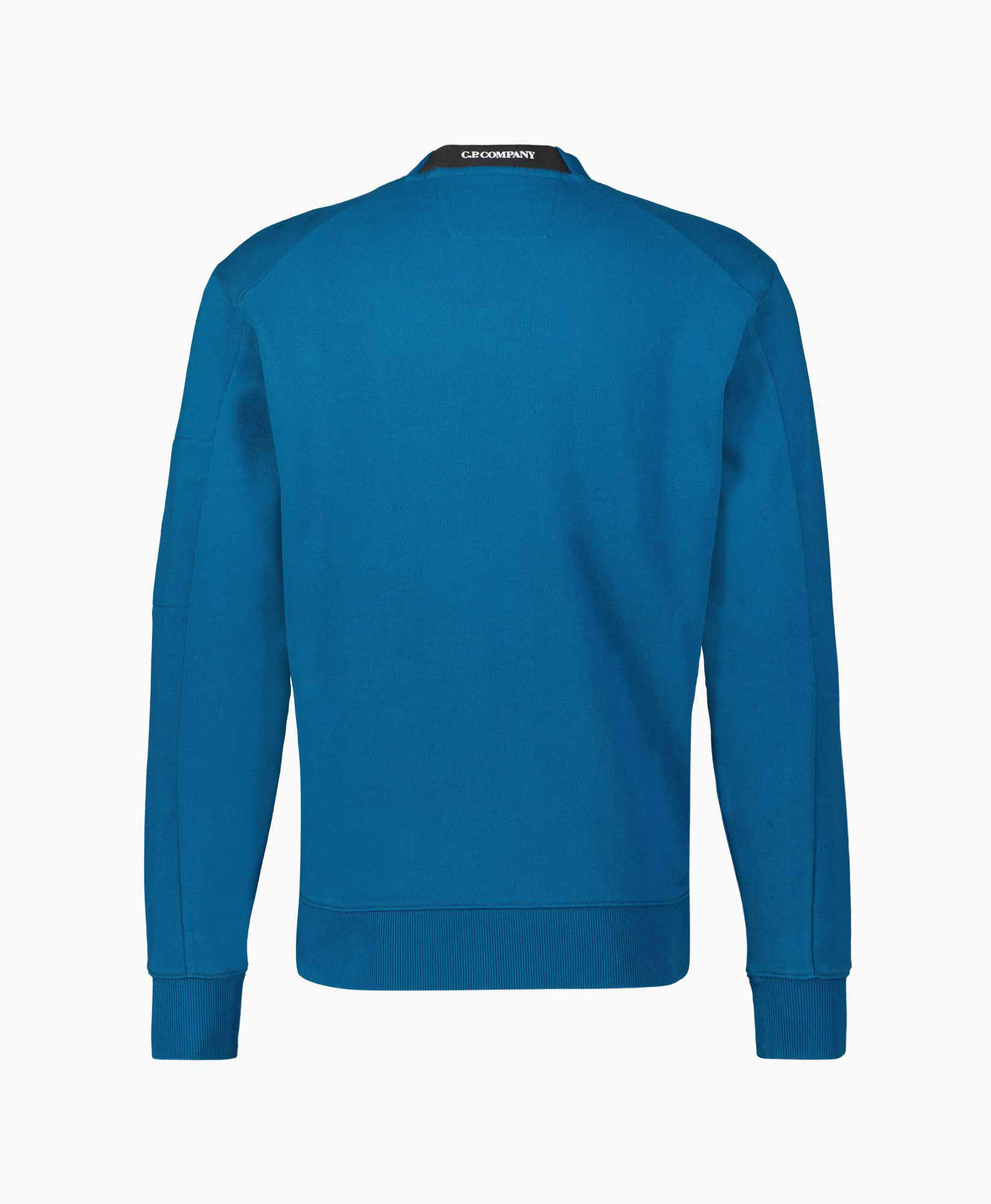 Sweater Diagonal Raised Fleece Blauw