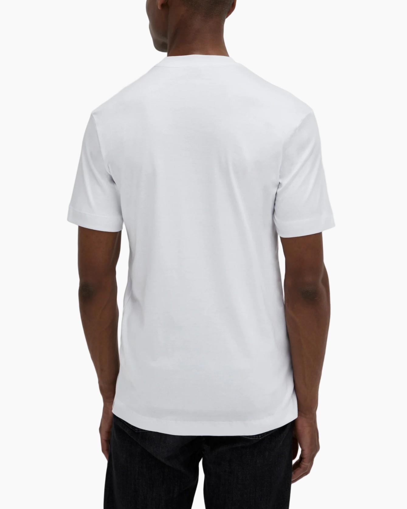 t-shirt, korte mouw, wit, rond hals, stoffen