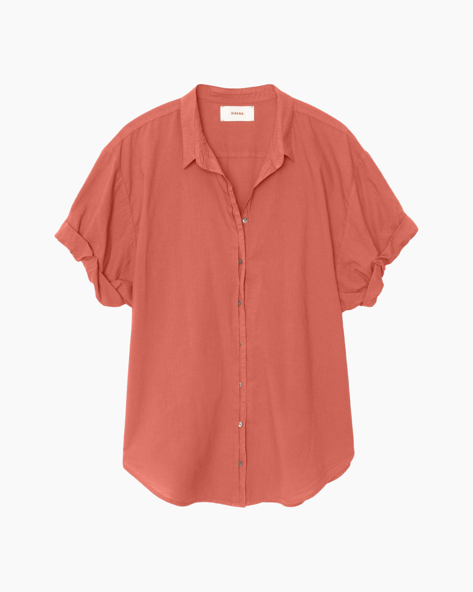 shirt, blouse, linen, short sleeves, button-down