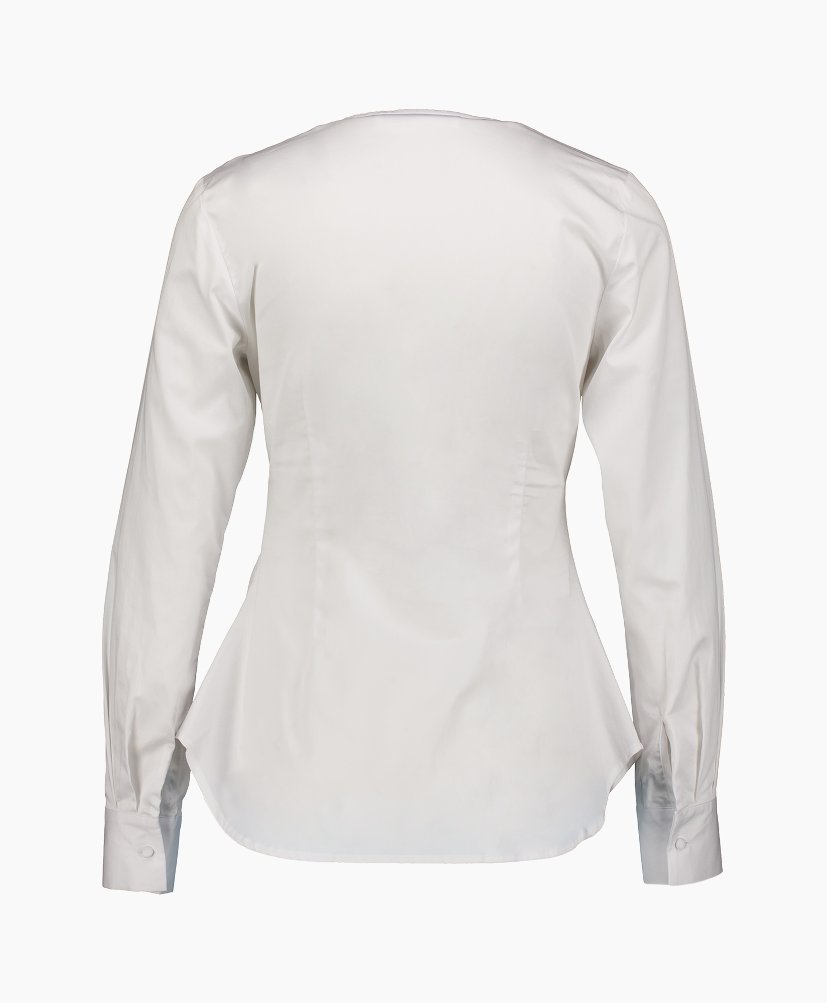 T-shirt Naja Ls Fitted Buttoned Shirt Wit