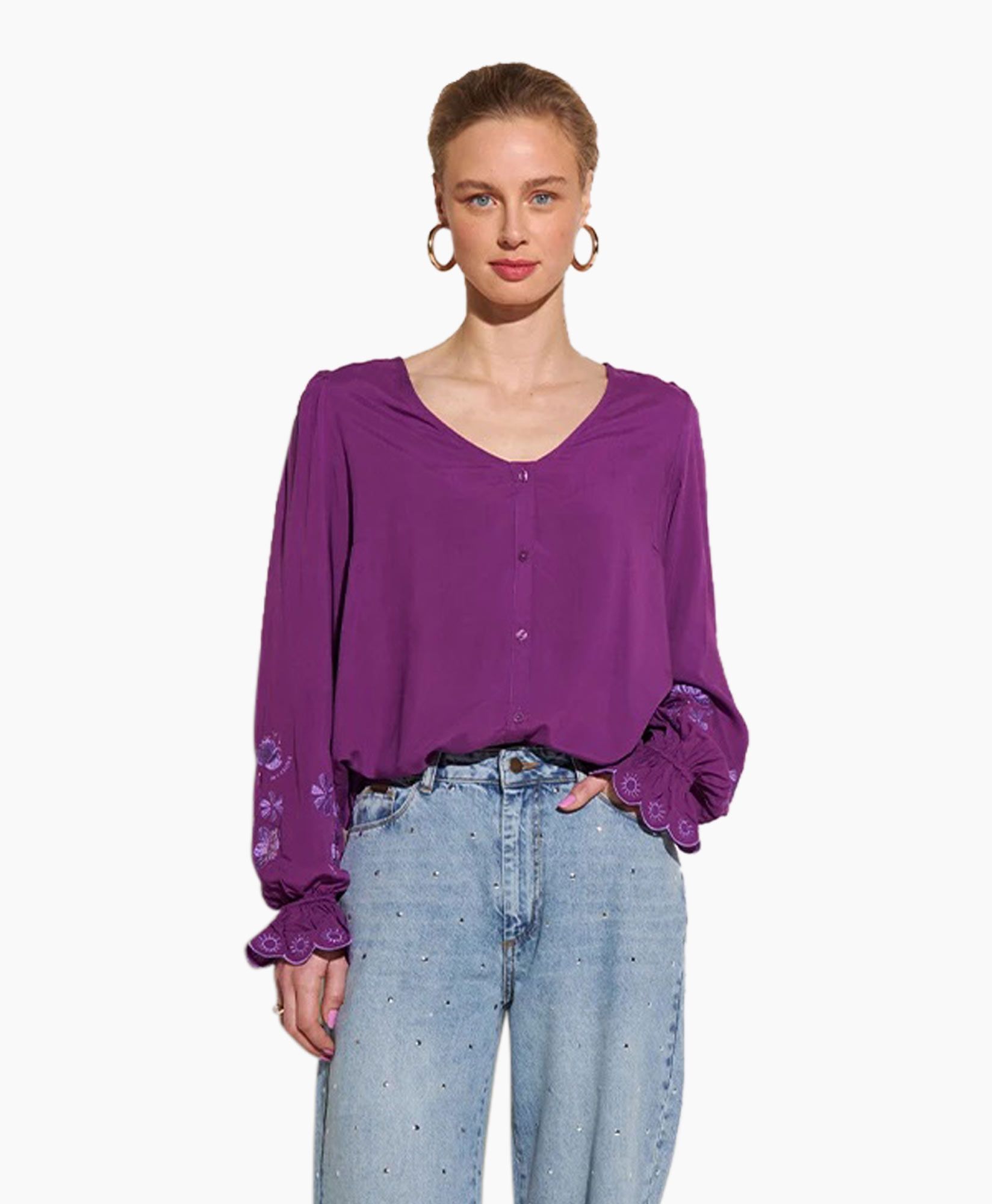 Blouse Jamy-ls Paars