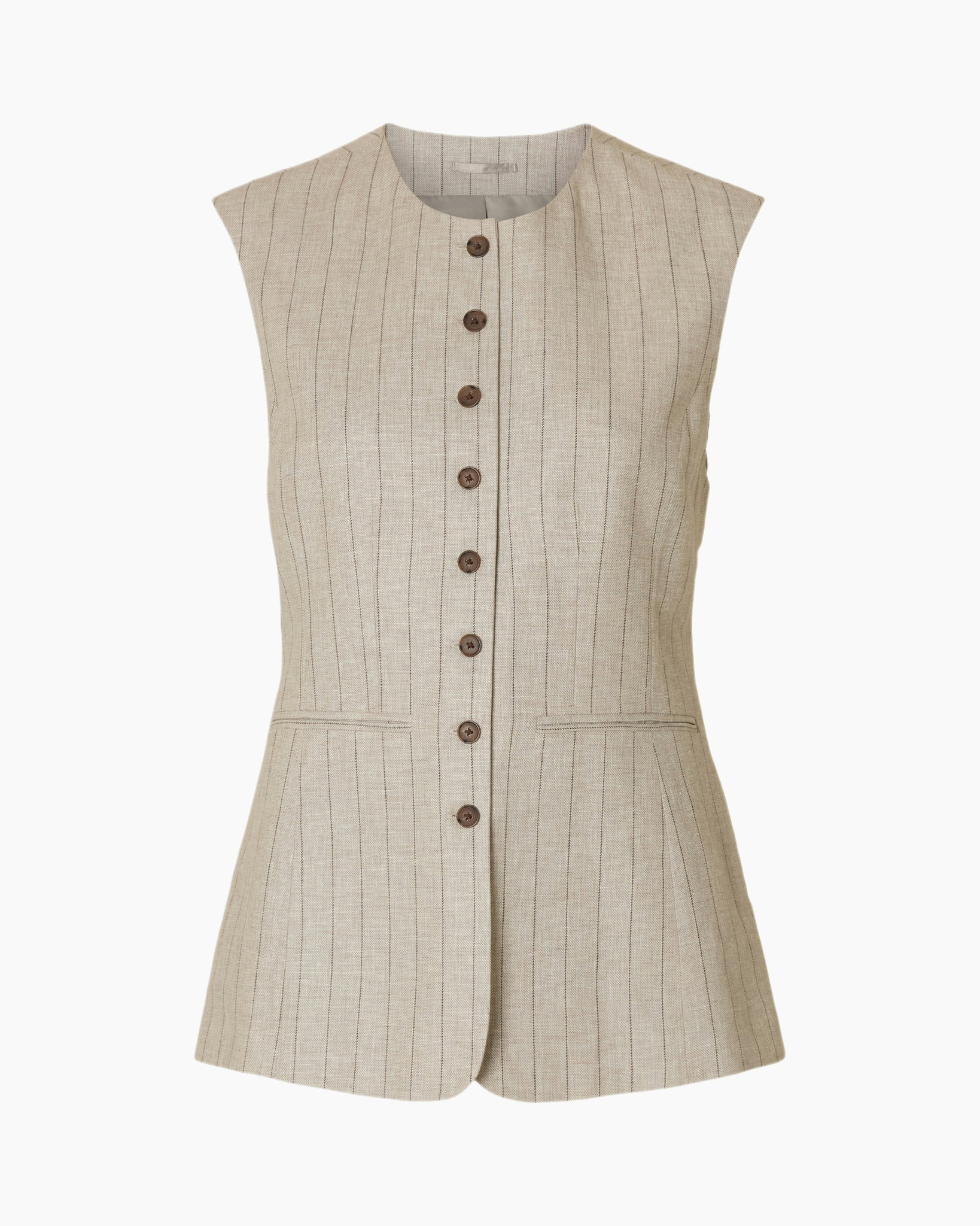 Gilet Vilka Sun Long Vest Ecru