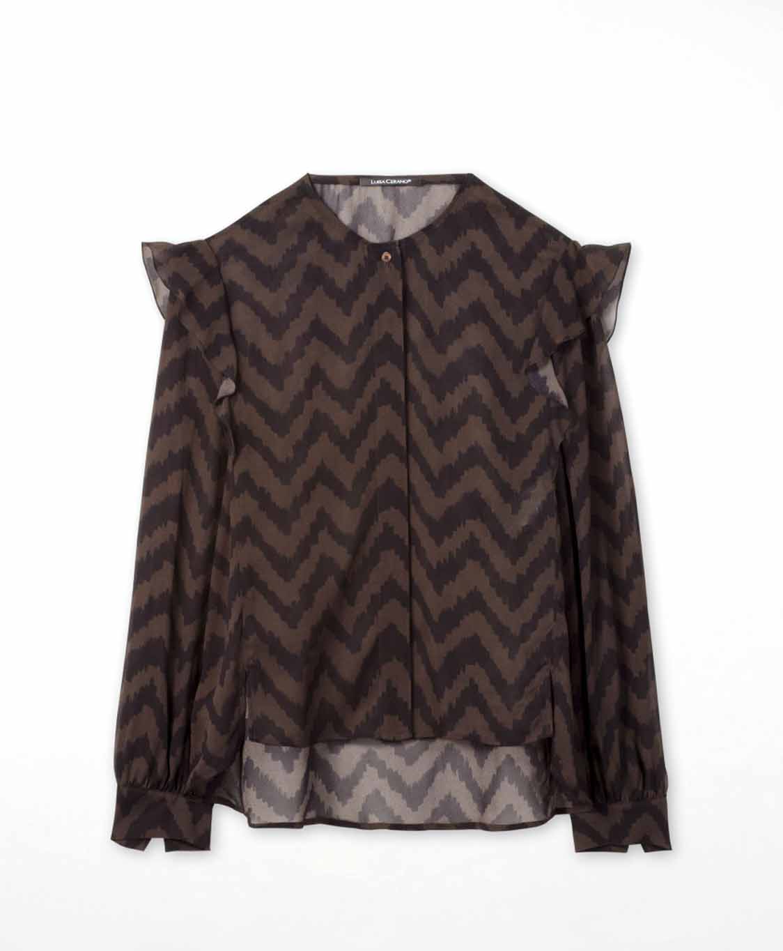 Luisa Cerano Blouse 228285/2450-0 Bruin