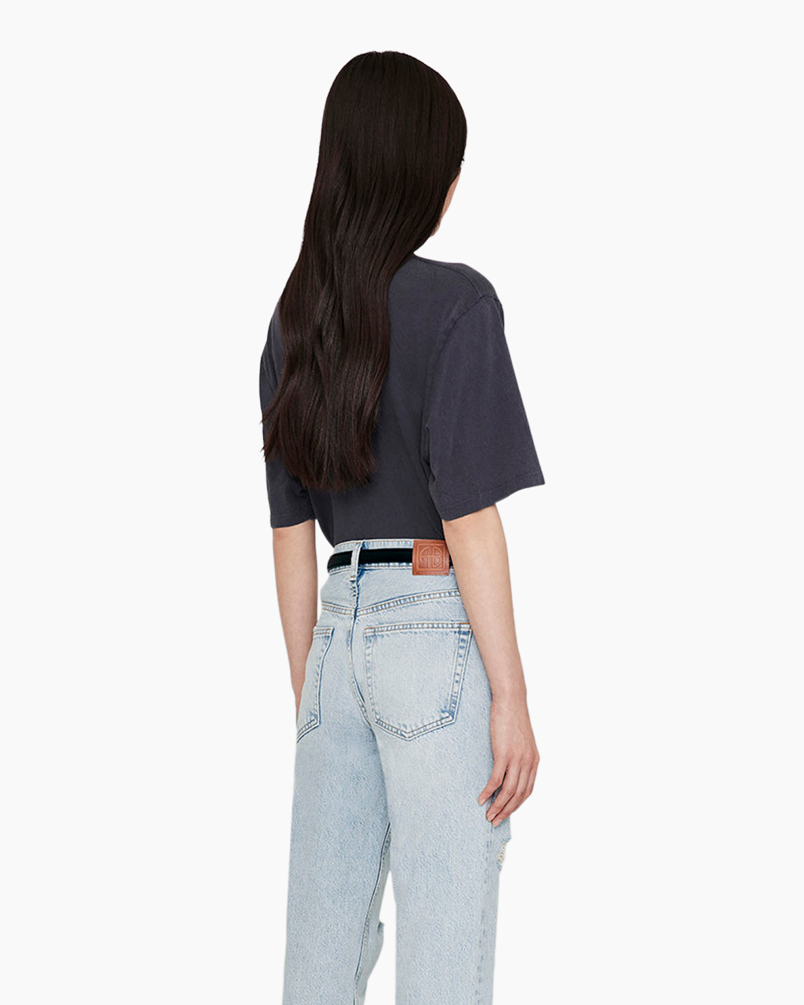 T-shirt Korte Mouw Avi Zwart