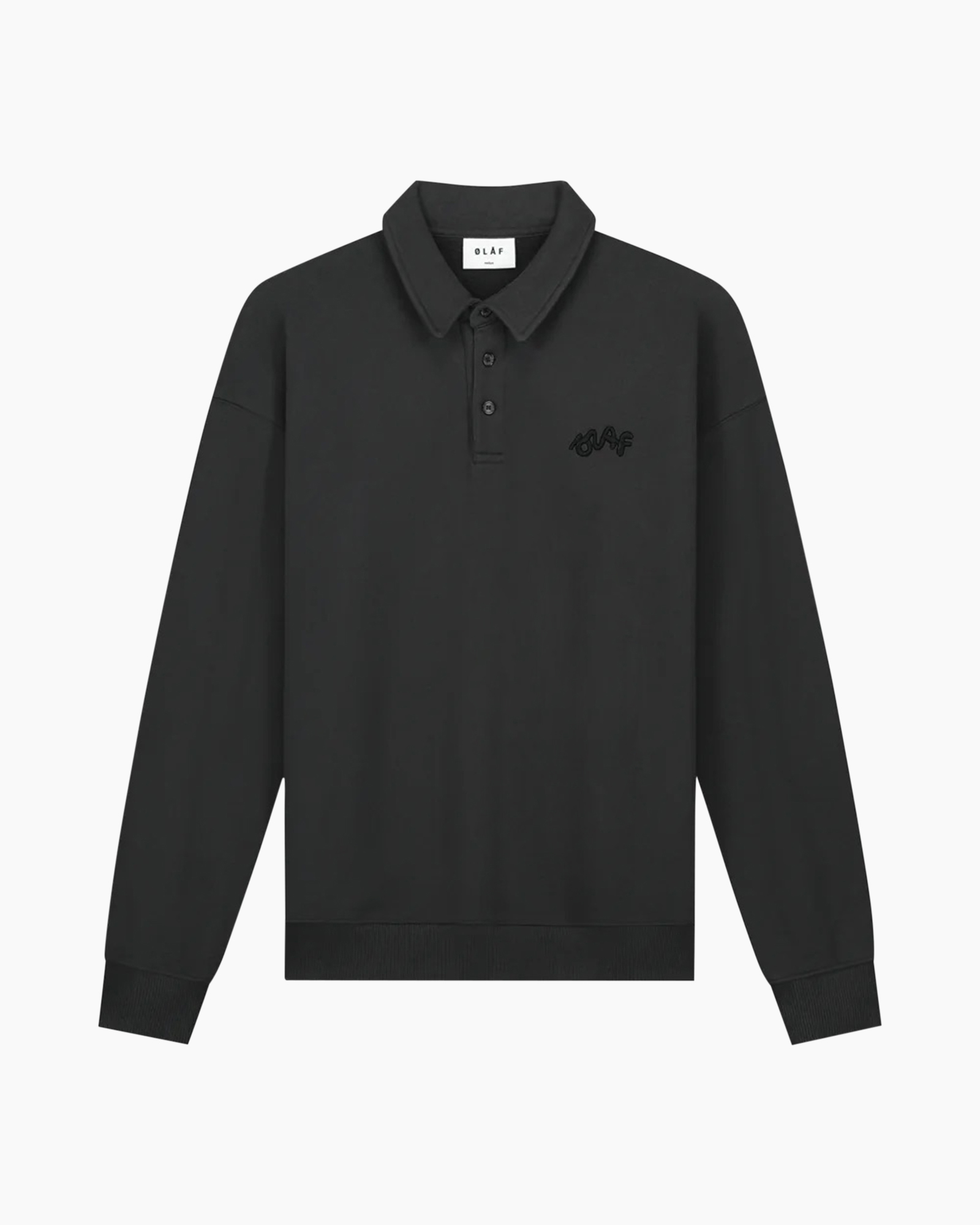Sweater Signature Polo Donker Grijs
