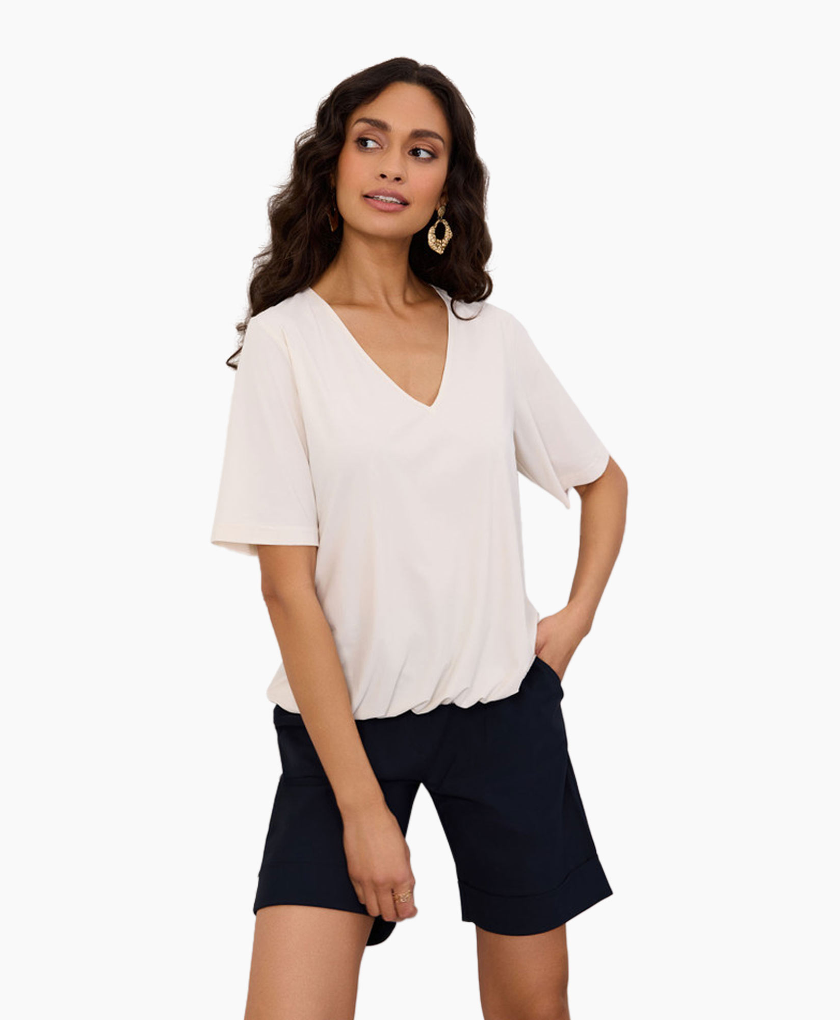 Top & T-shirt Vicky Shirt Off White